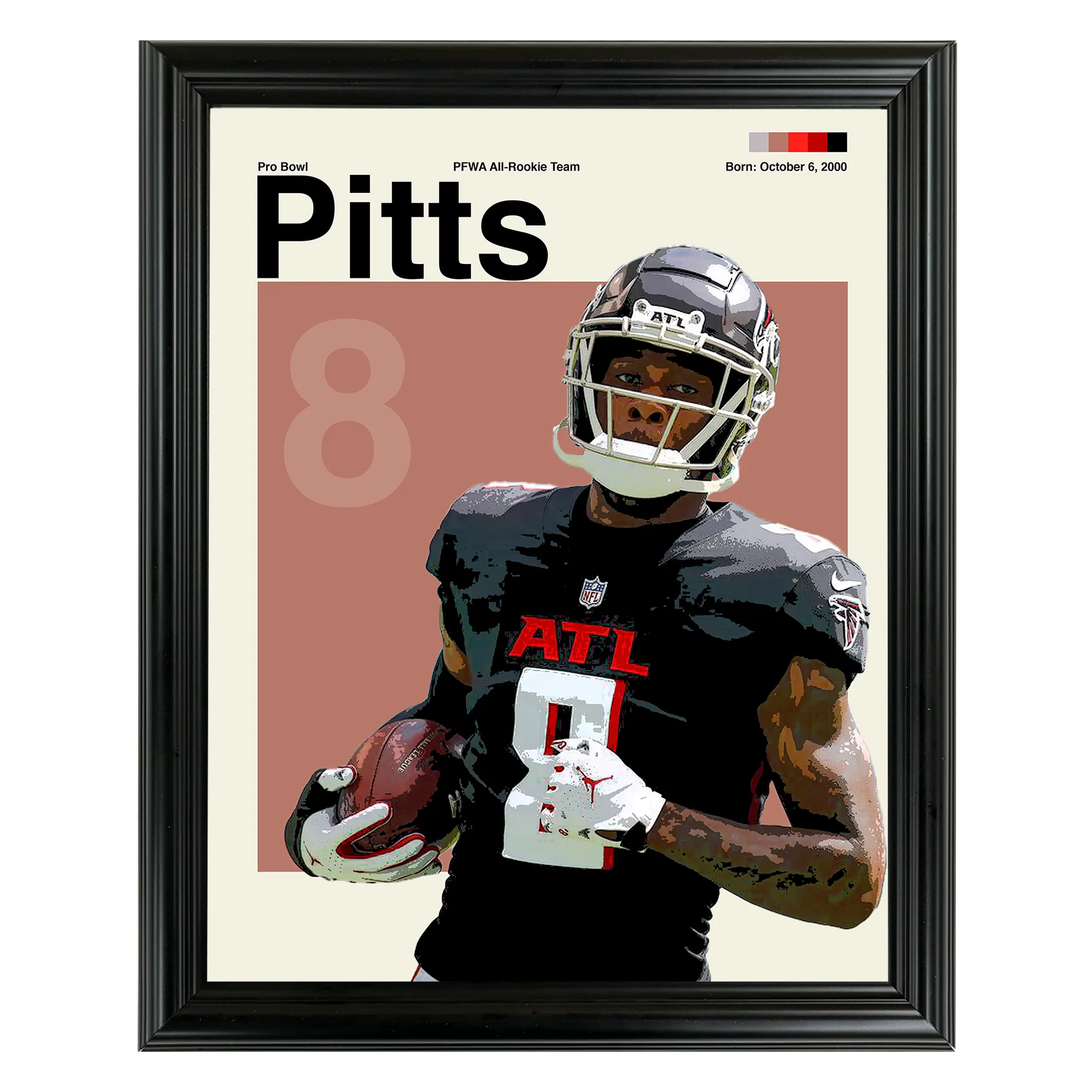 Kyle Pitts Framed Sports Art Photo by Thomas Maxwell