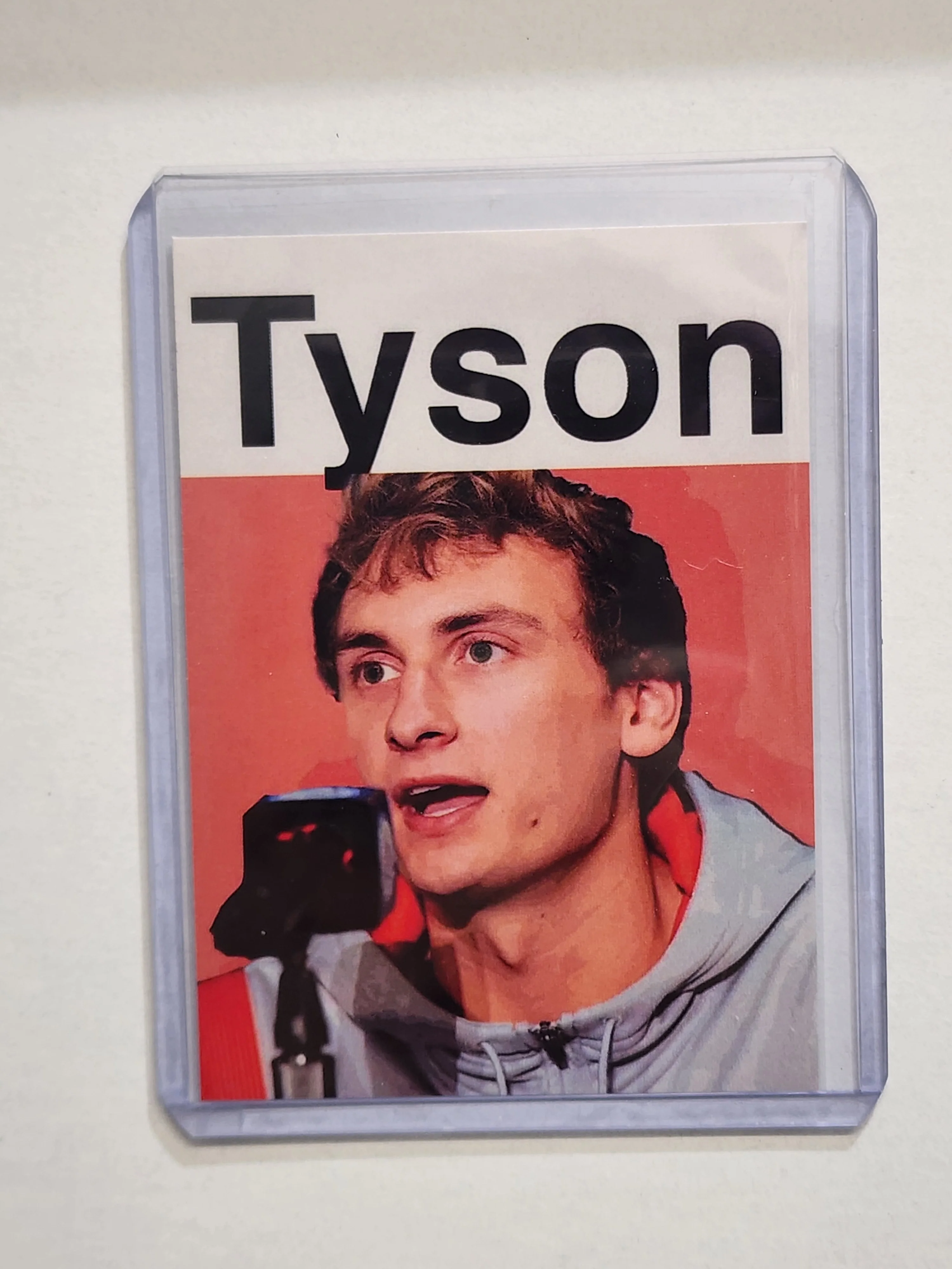 Hunter Tyson Artist Signed Basketball Art Card 1/10