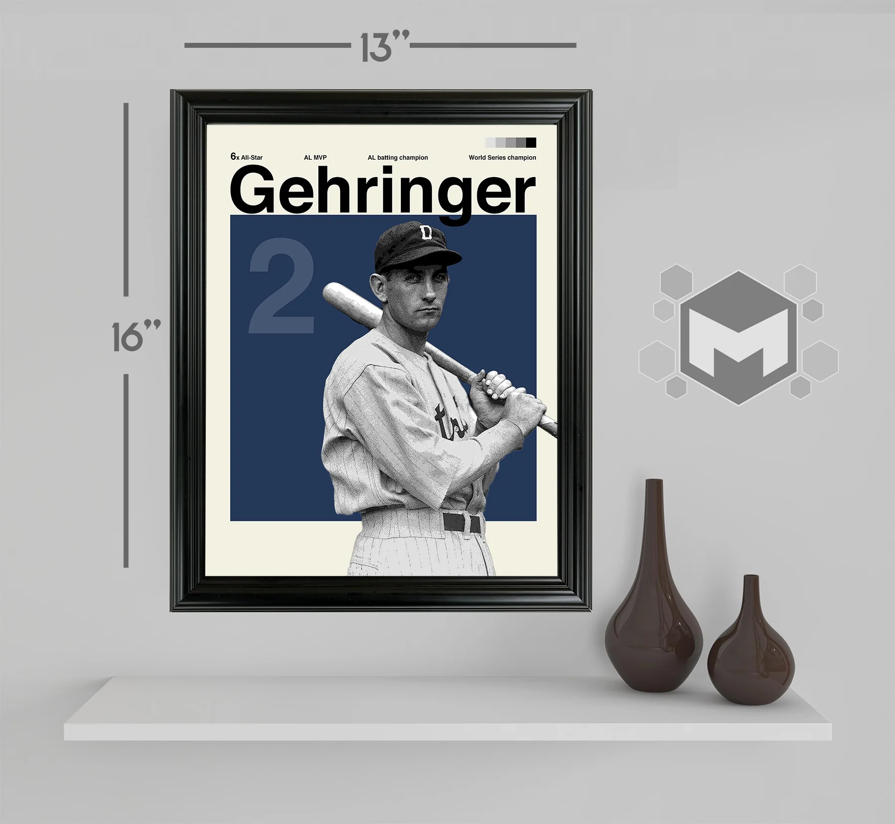 Charlie Gehringer Framed Sports Art Photo by Thomas Maxwell