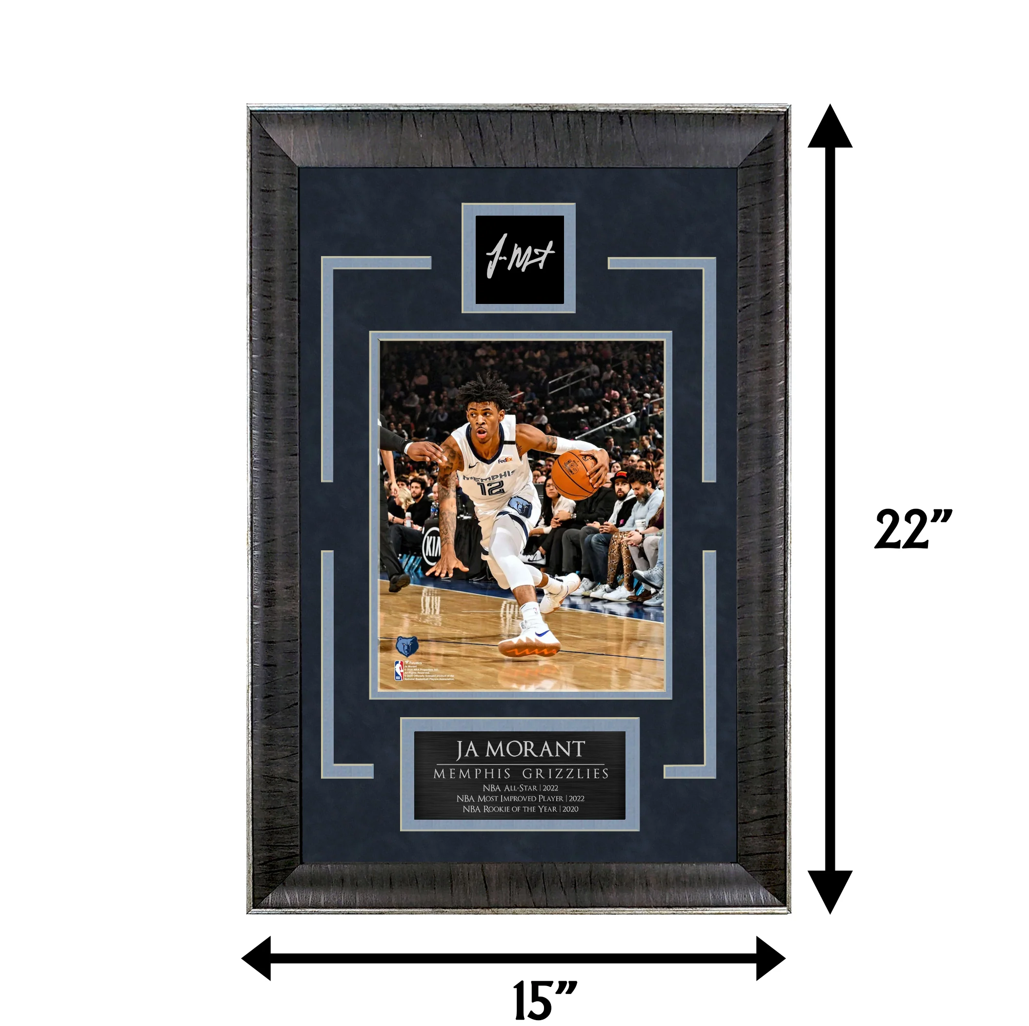 Ja Morant - Grind City - Sports Deluxe | 16 x 23 - Framed Basketball Photo