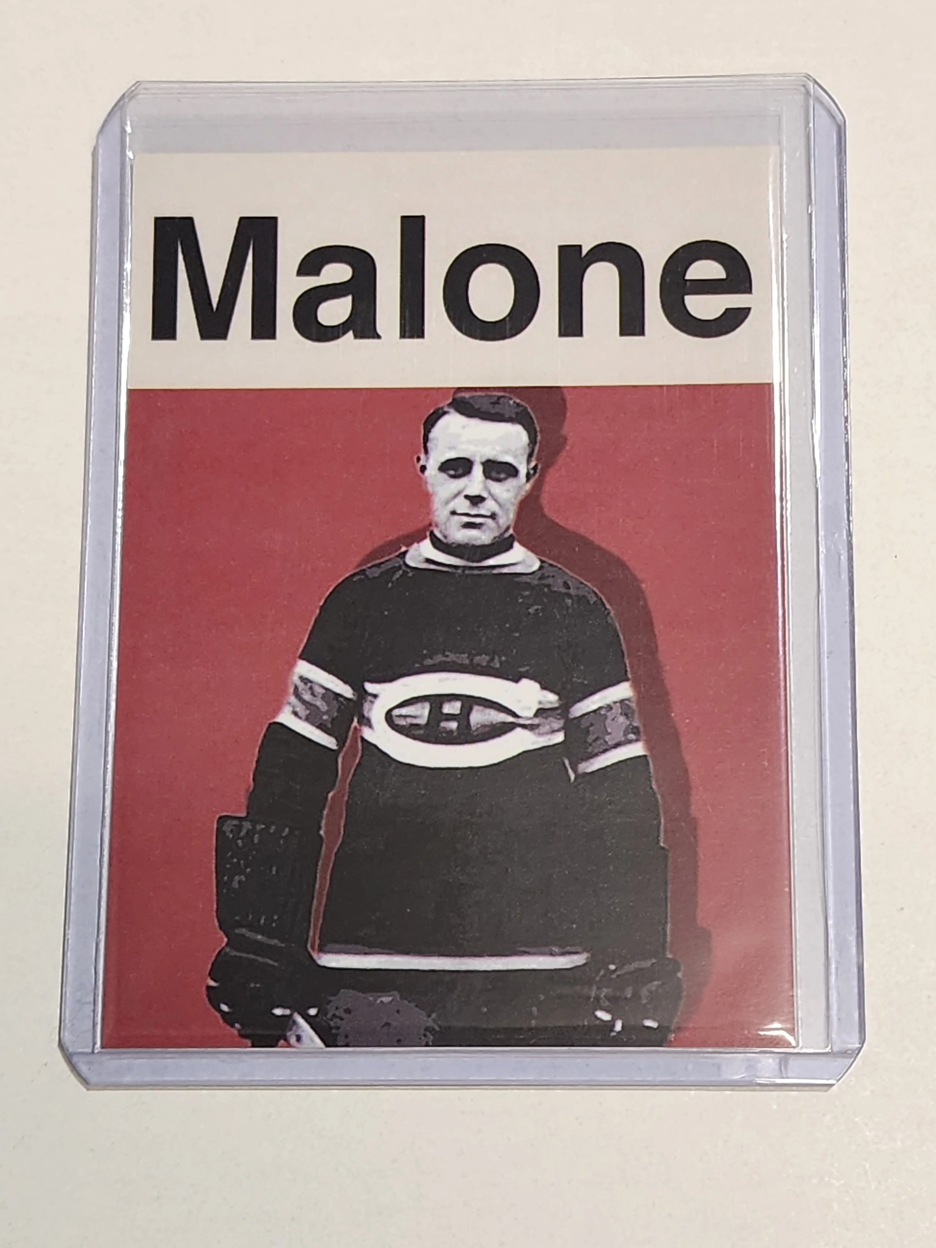 Joe Malone Artist Signed Hockey Art Card 1/10