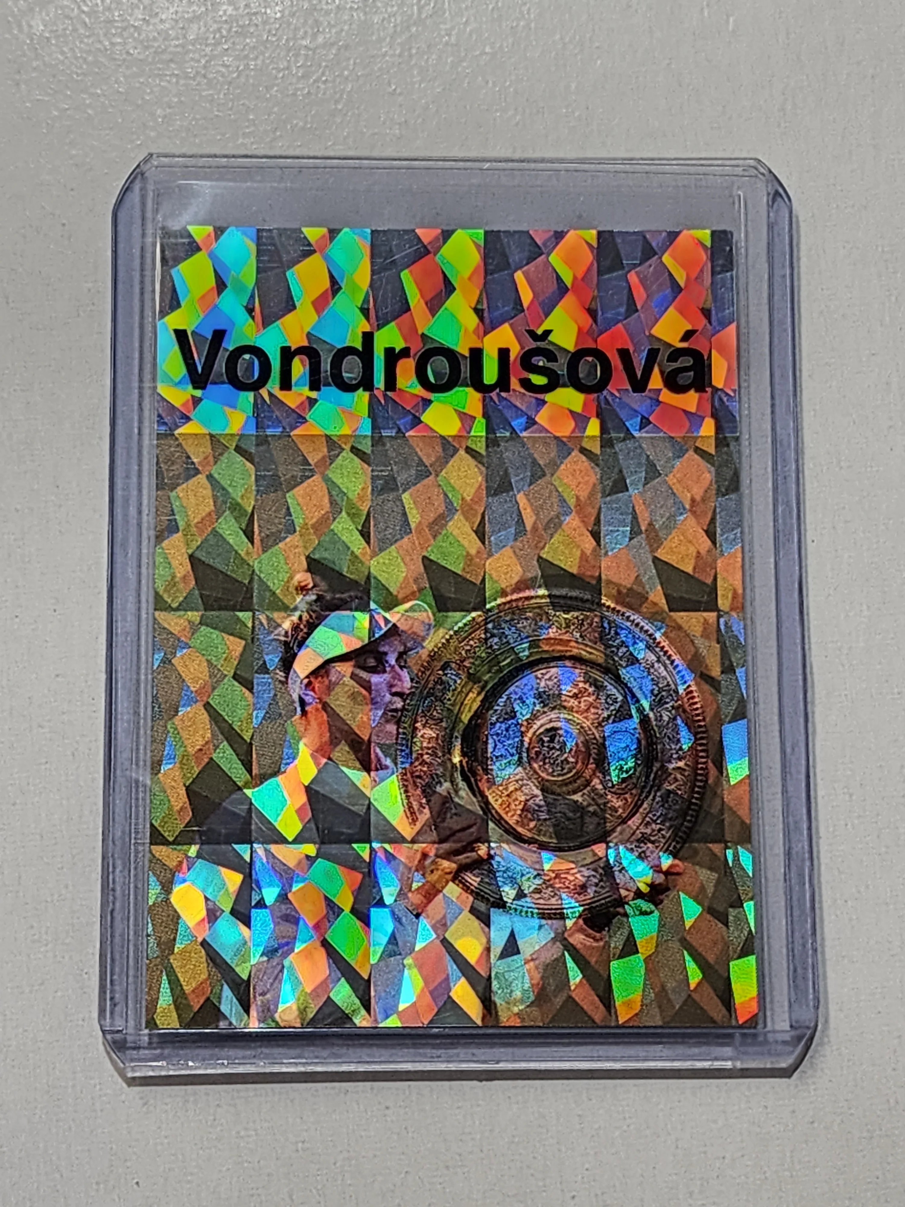 Marketa Vondrousova Artist Signed Tennis Refractor Art Card 1/1