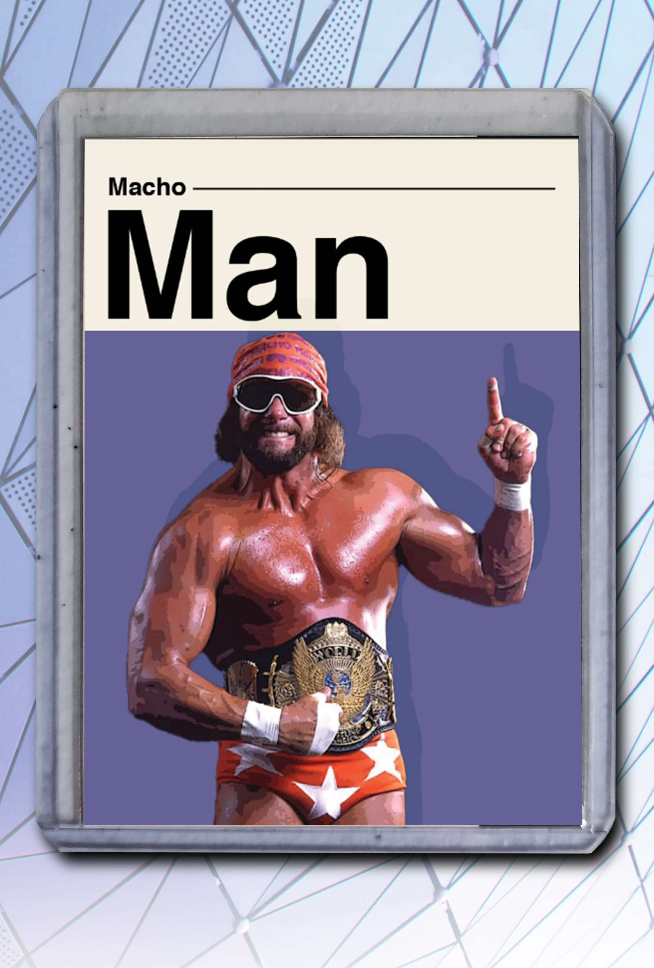 Macho Man Artist Signed Wrestling Art Card 2/10