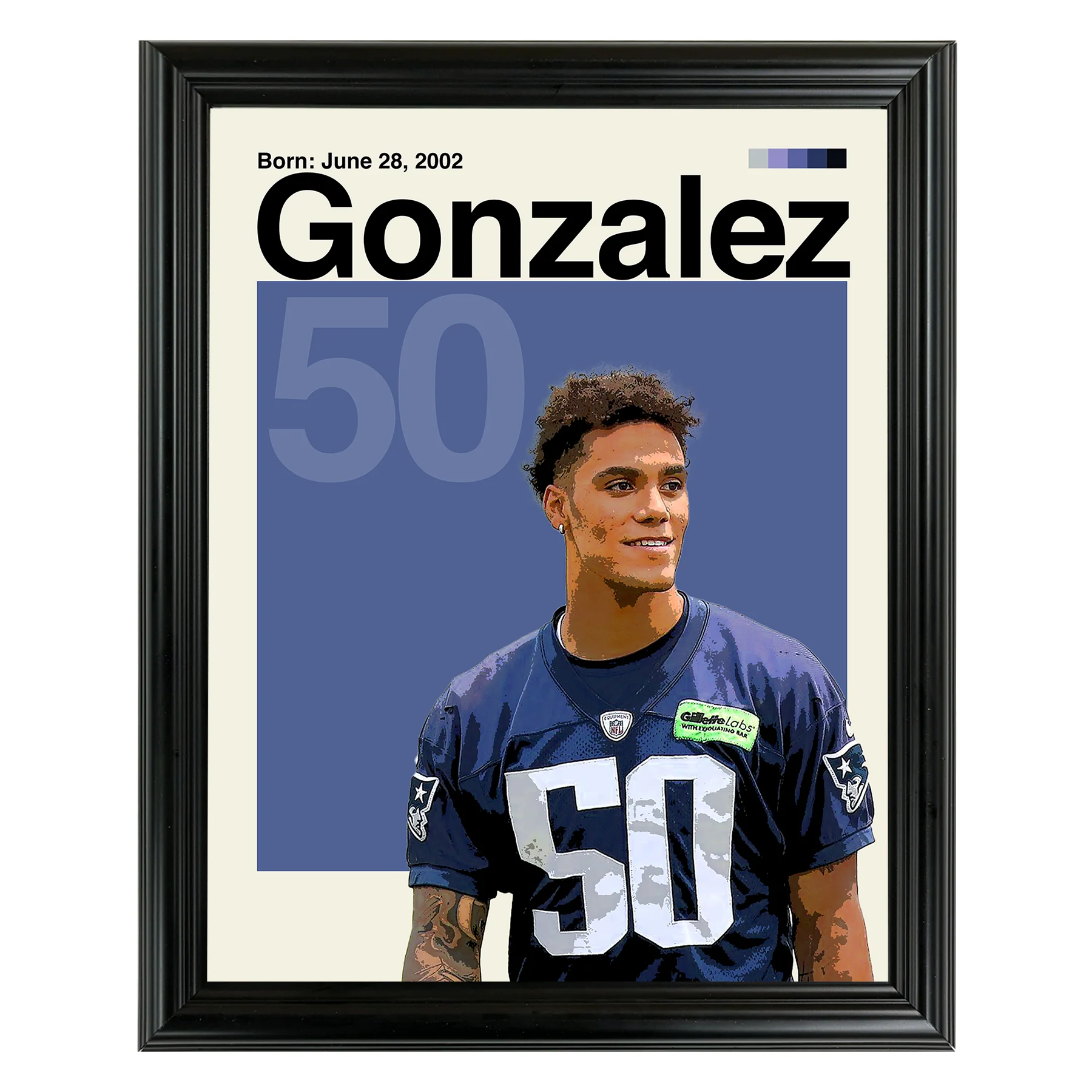 Christian Gonzalez Framed Sports Art Photo by Thomas Maxwell