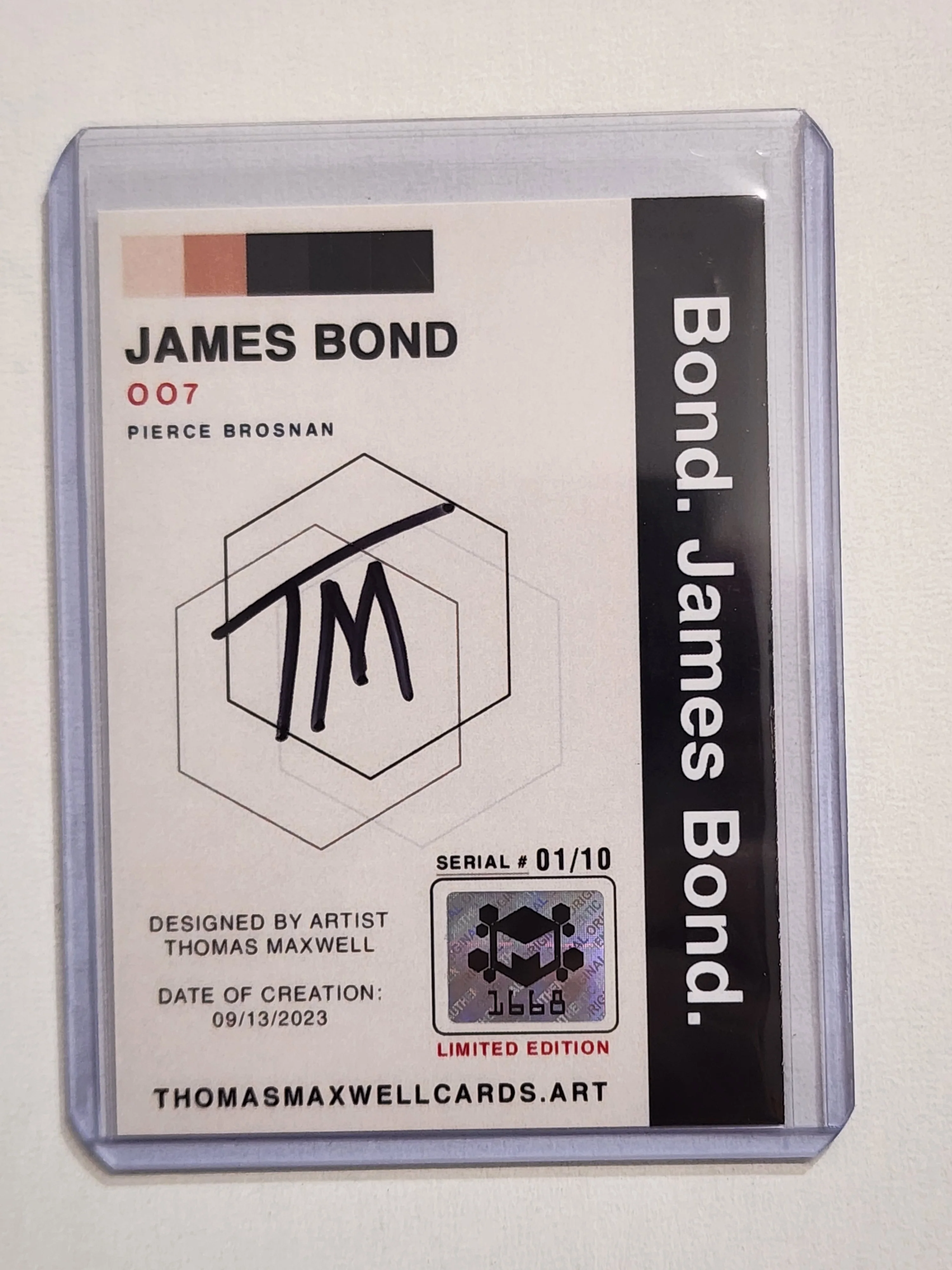 James Bond OO7 Art Card 1/10 - Artist Signed