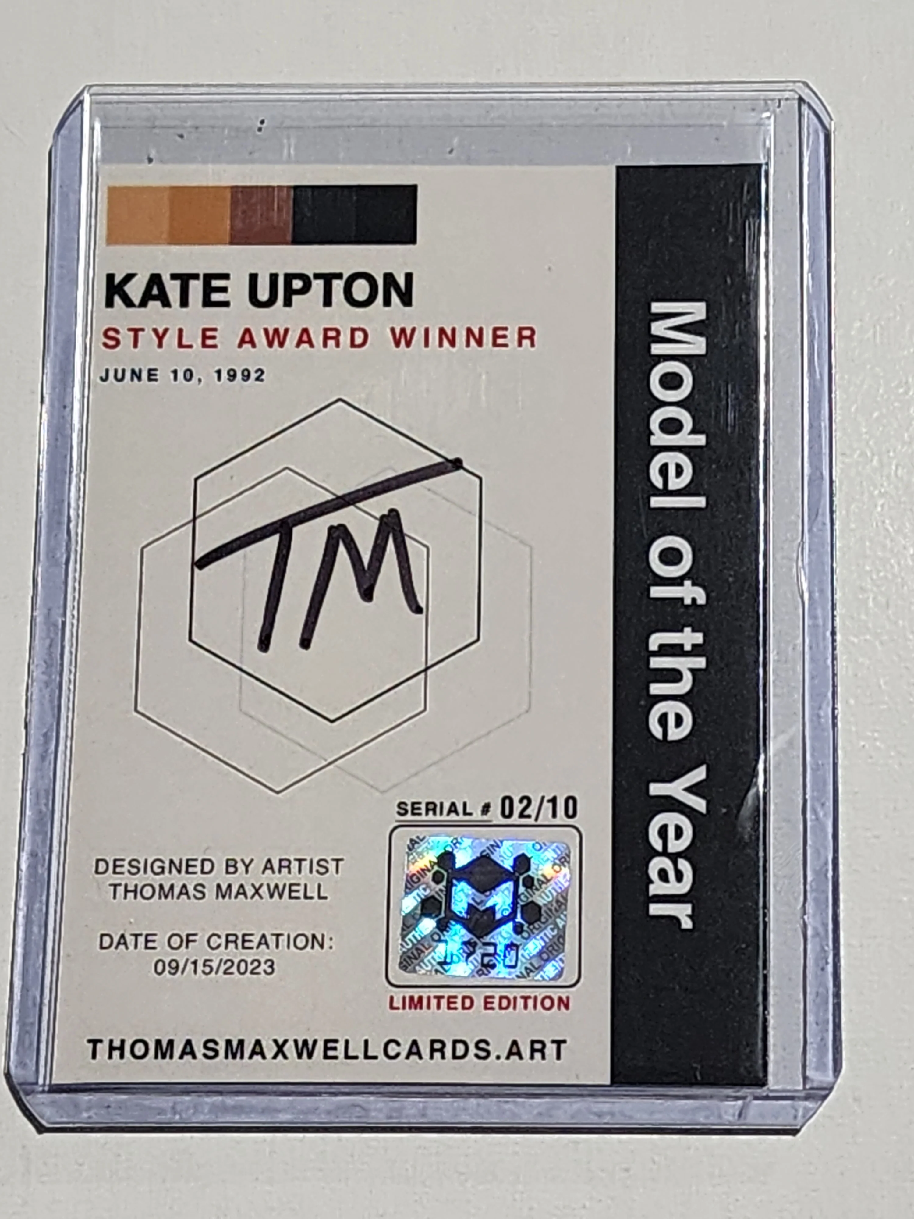 Kate Upton Artist Signed Famous & Infamous Art Card 1/10