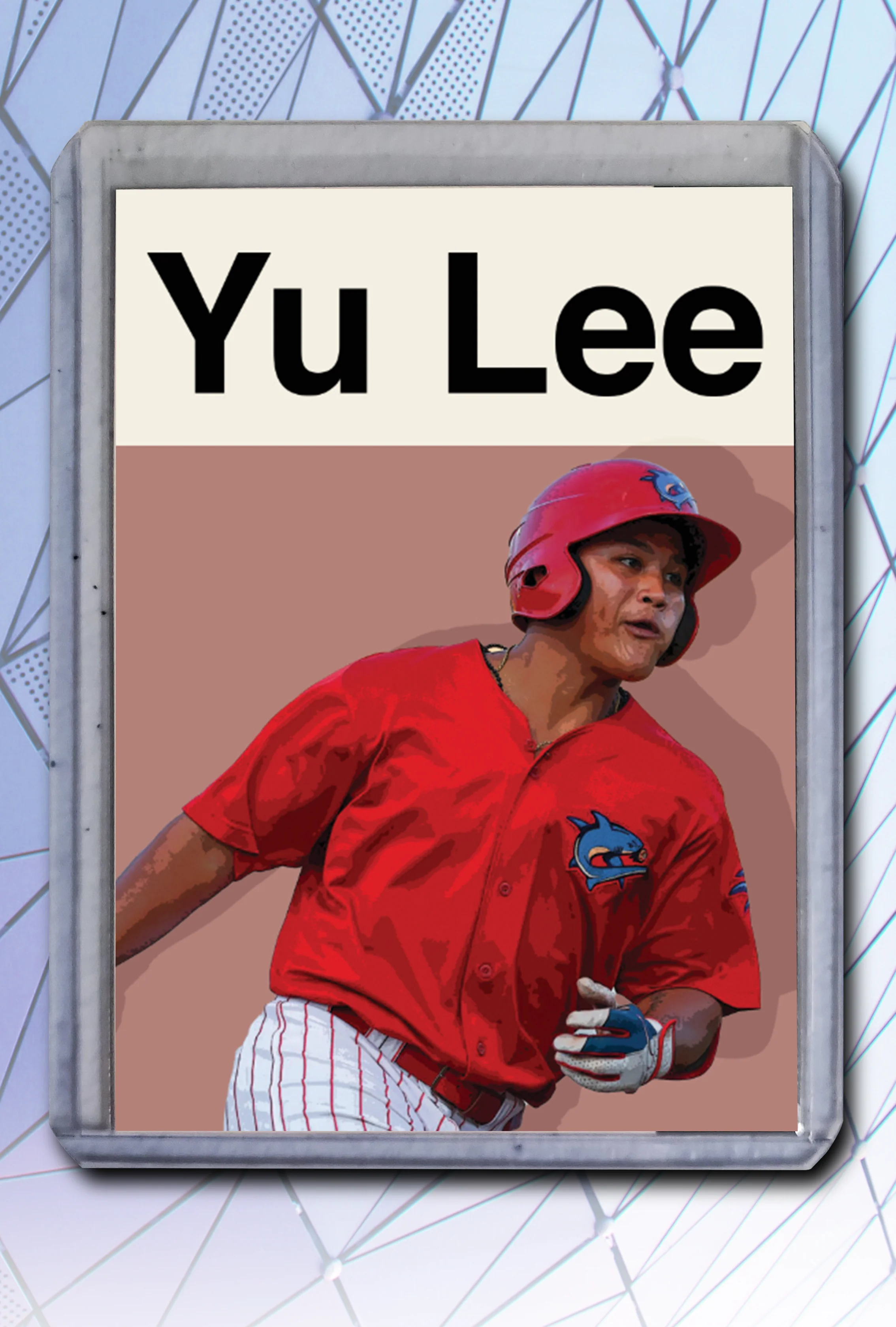 Hao Yu Lee Artist Signed Baseball Art Card 1/10