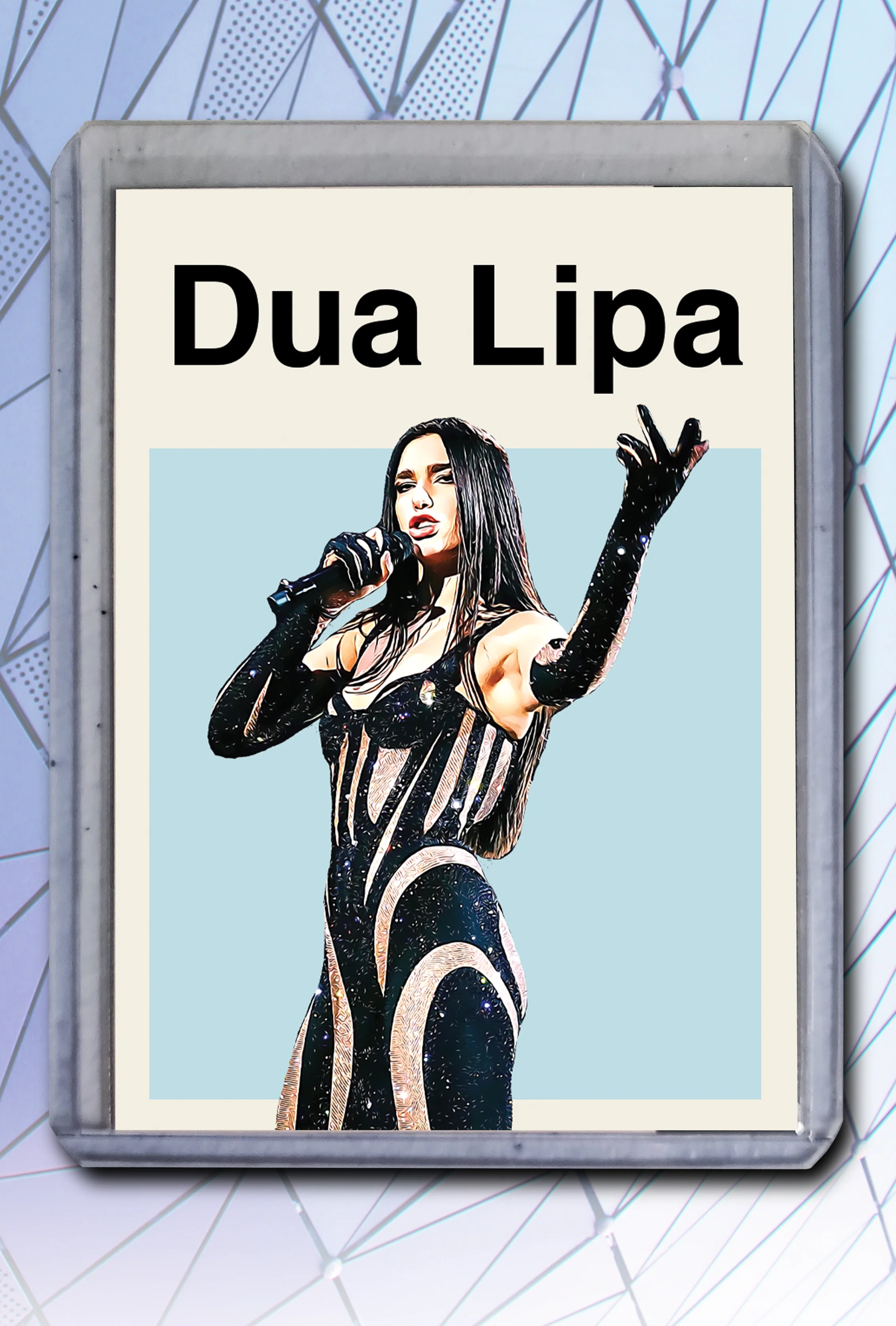 Dua Lipa Artist Signed Music Art Card 1/10
