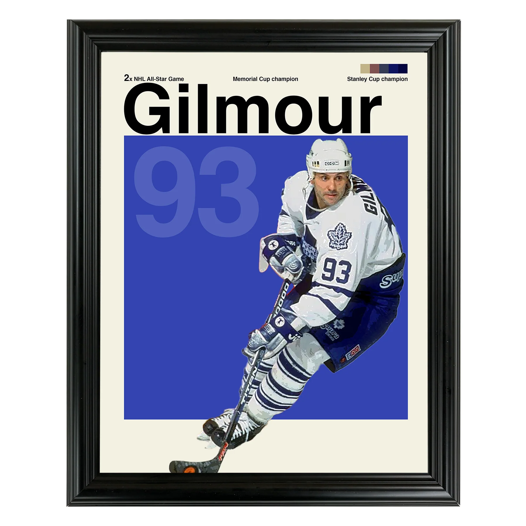 Doug Gilmour Framed Sports Art Photo by Thomas Maxwell