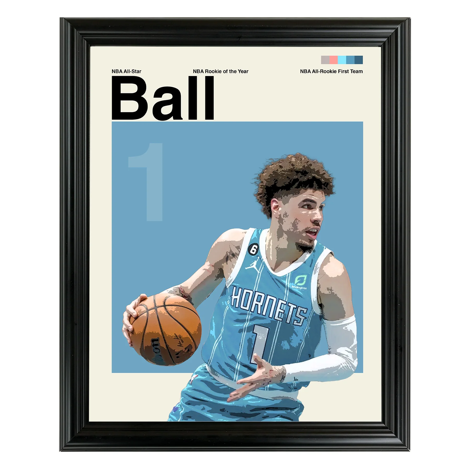 LaMelo Ball Framed Sports Art Photo by Thomas Maxwell