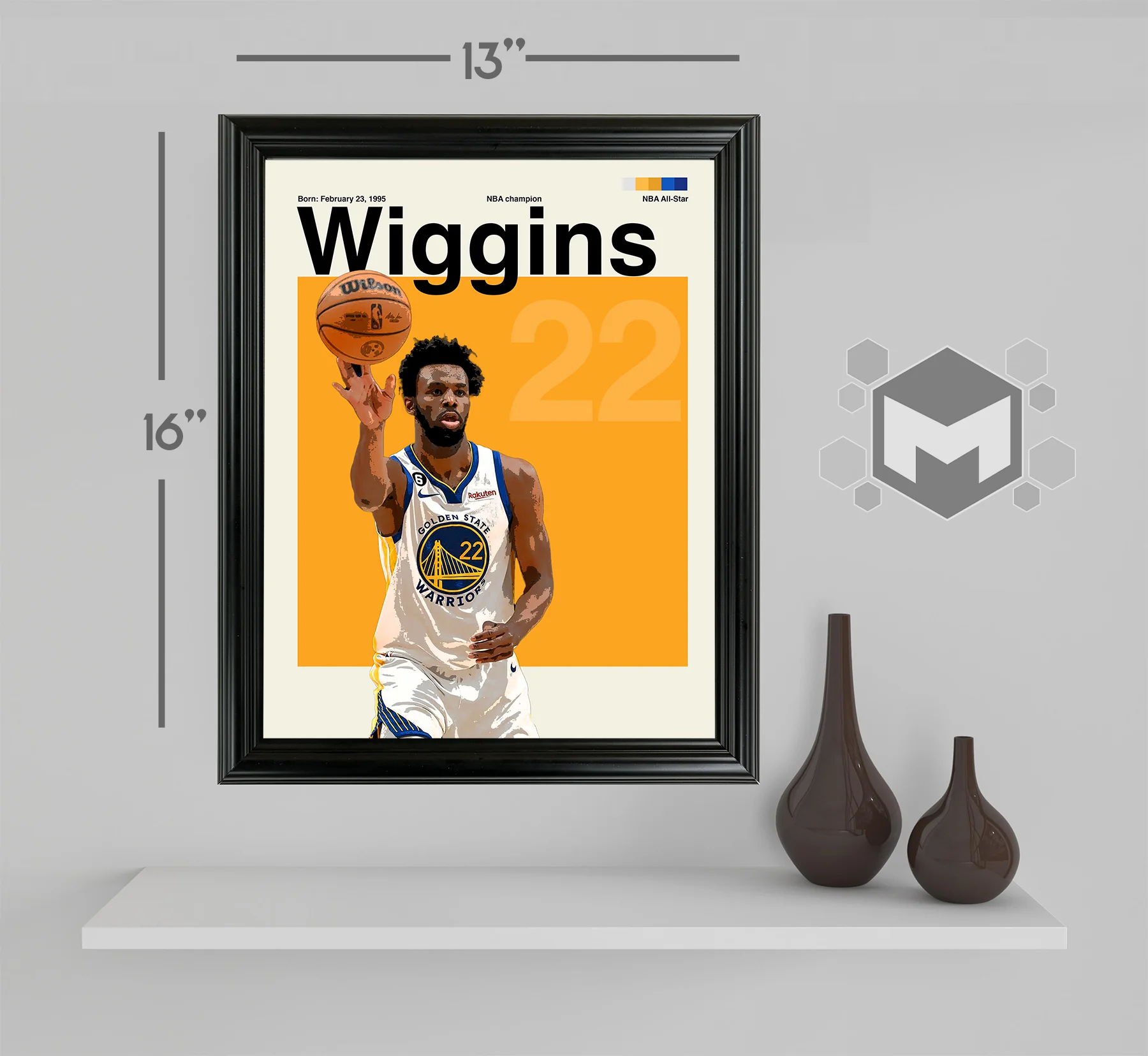 Andrew Wiggins Framed Sports Art Photo by Thomas Maxwell