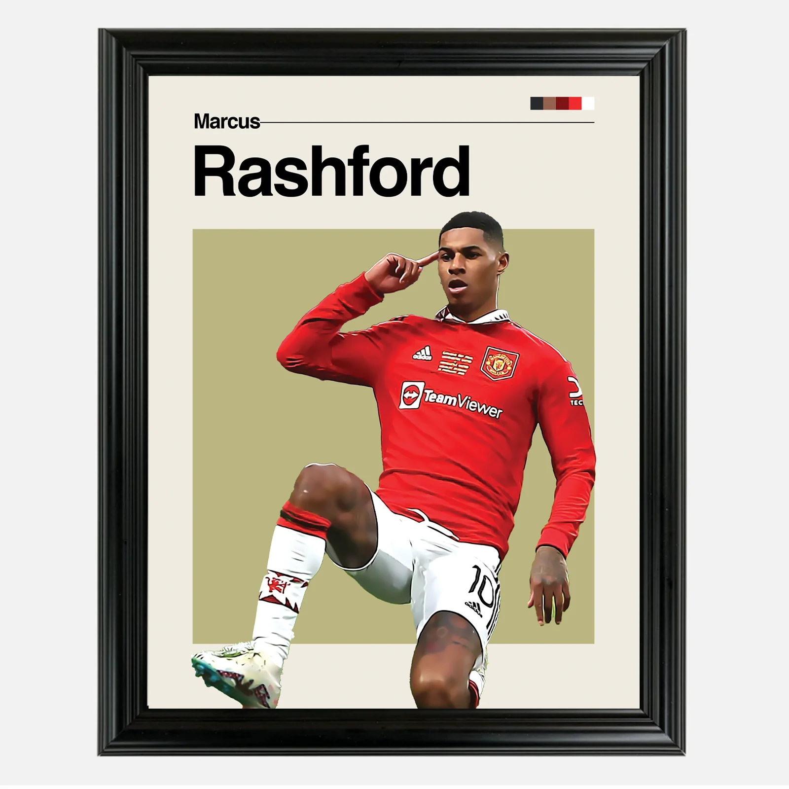 Marcus Rashford Framed Sports Art Photo by Thomas Maxwell