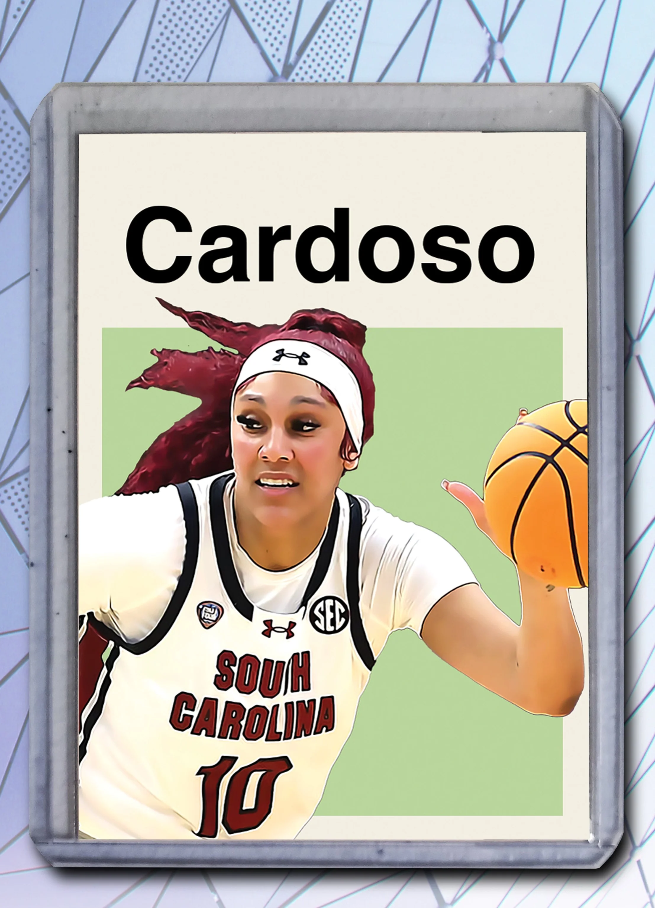 Kamilla Cardoso Artist Signed Basketball Art Card 1/10