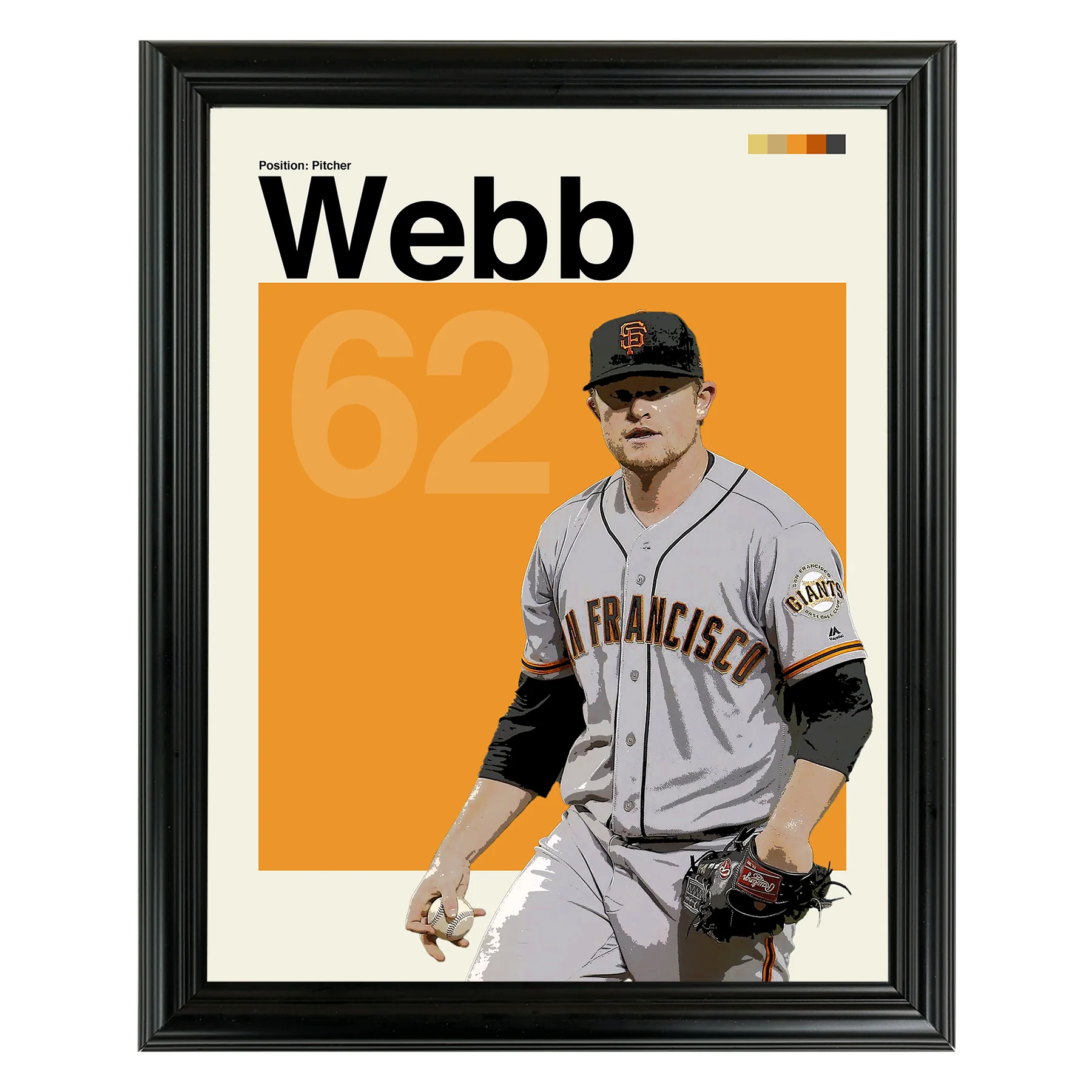 Logan Webb Framed Sports Art Photo by Thomas Maxwell