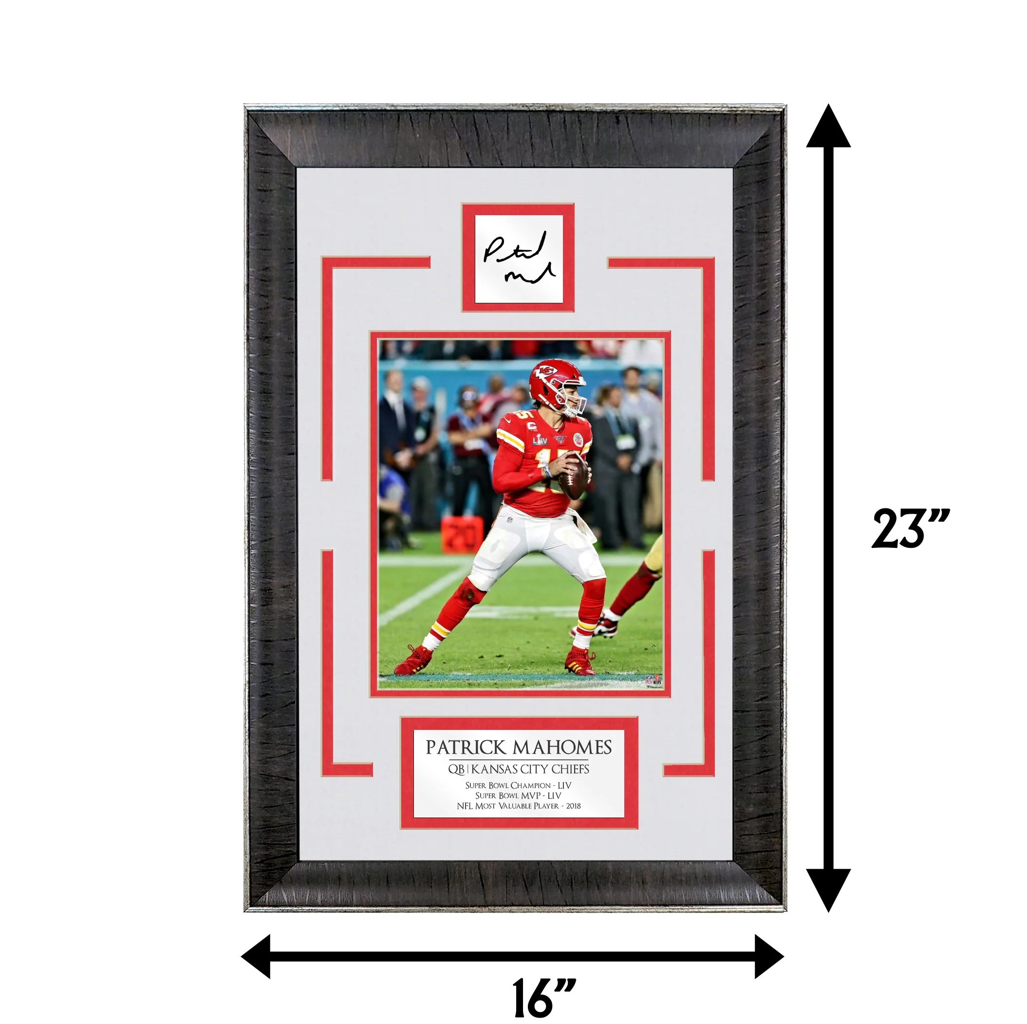 Patrick Mahomes - Chiefs - MVP - Spotlight Collection | 16 x 23 - Framed Football Photo