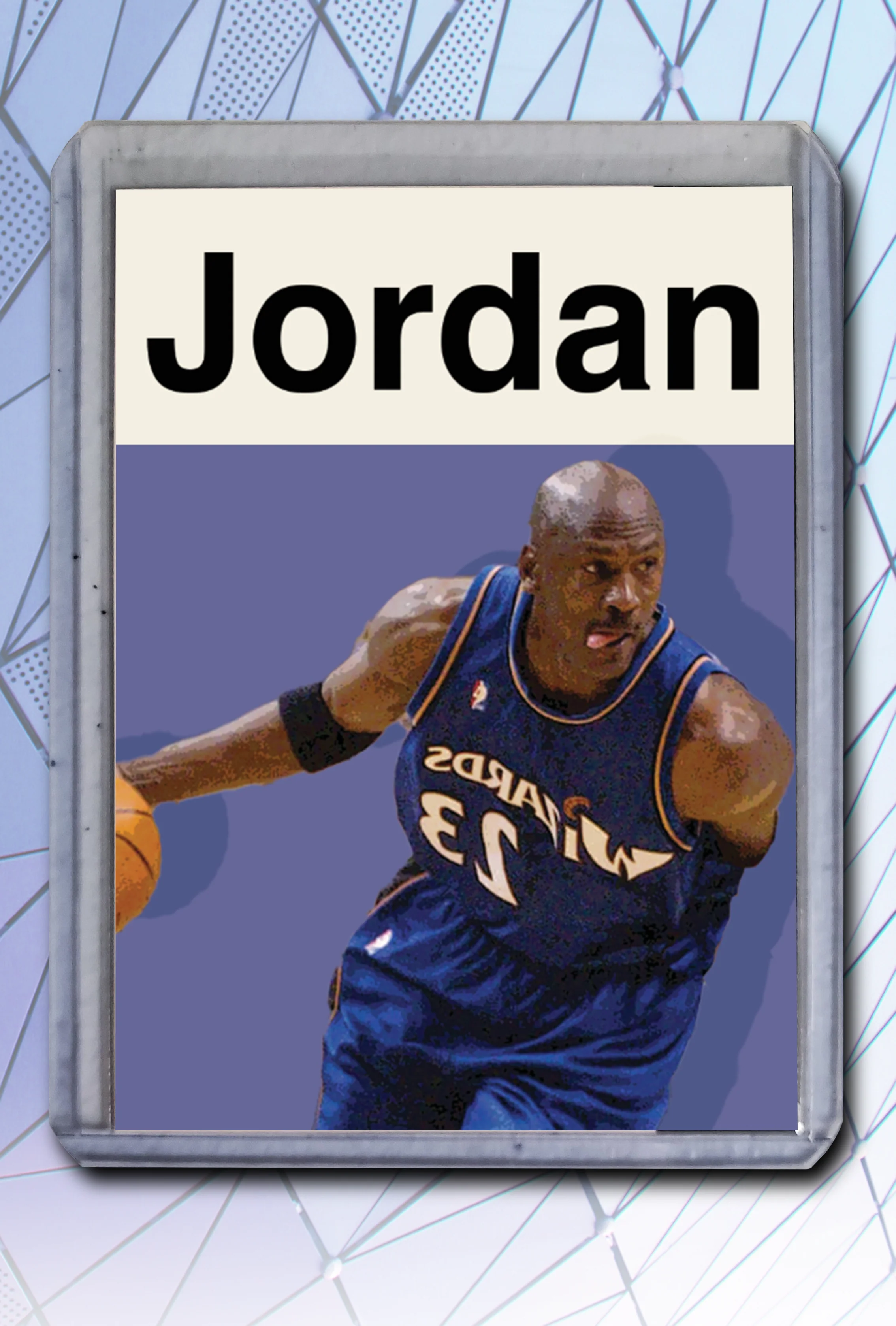 Michael Jordan Artist Signed Basketball Art Card 1/10