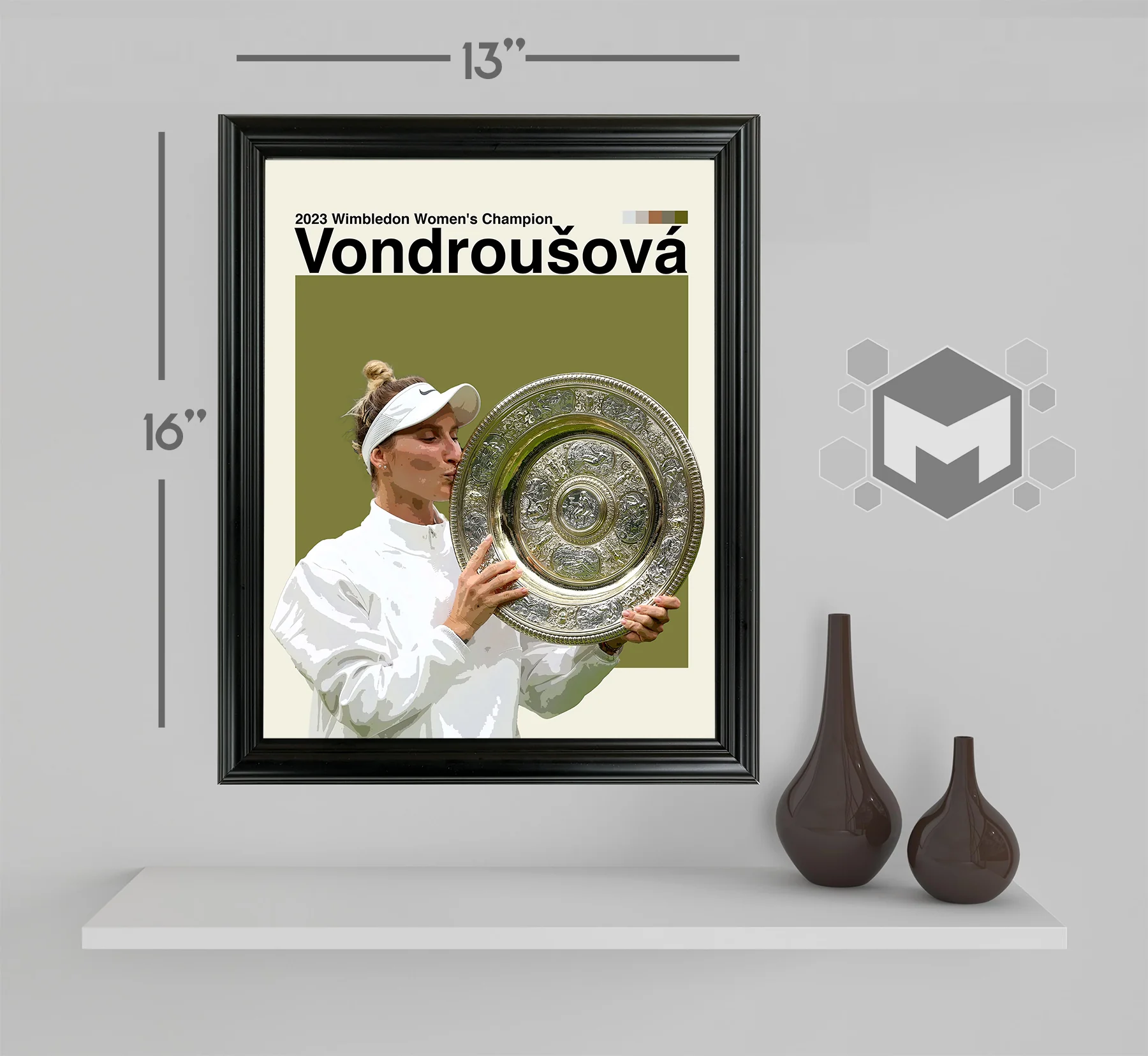 MarkÃ©ta VondrouÅ¡ovÃ¡ Framed Sports Art Photo by Thomas Maxwell