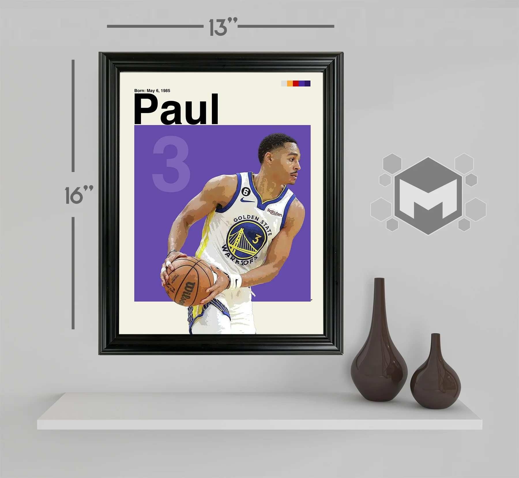 Chris Paul Framed Sports Art Photo by Thomas Maxwell