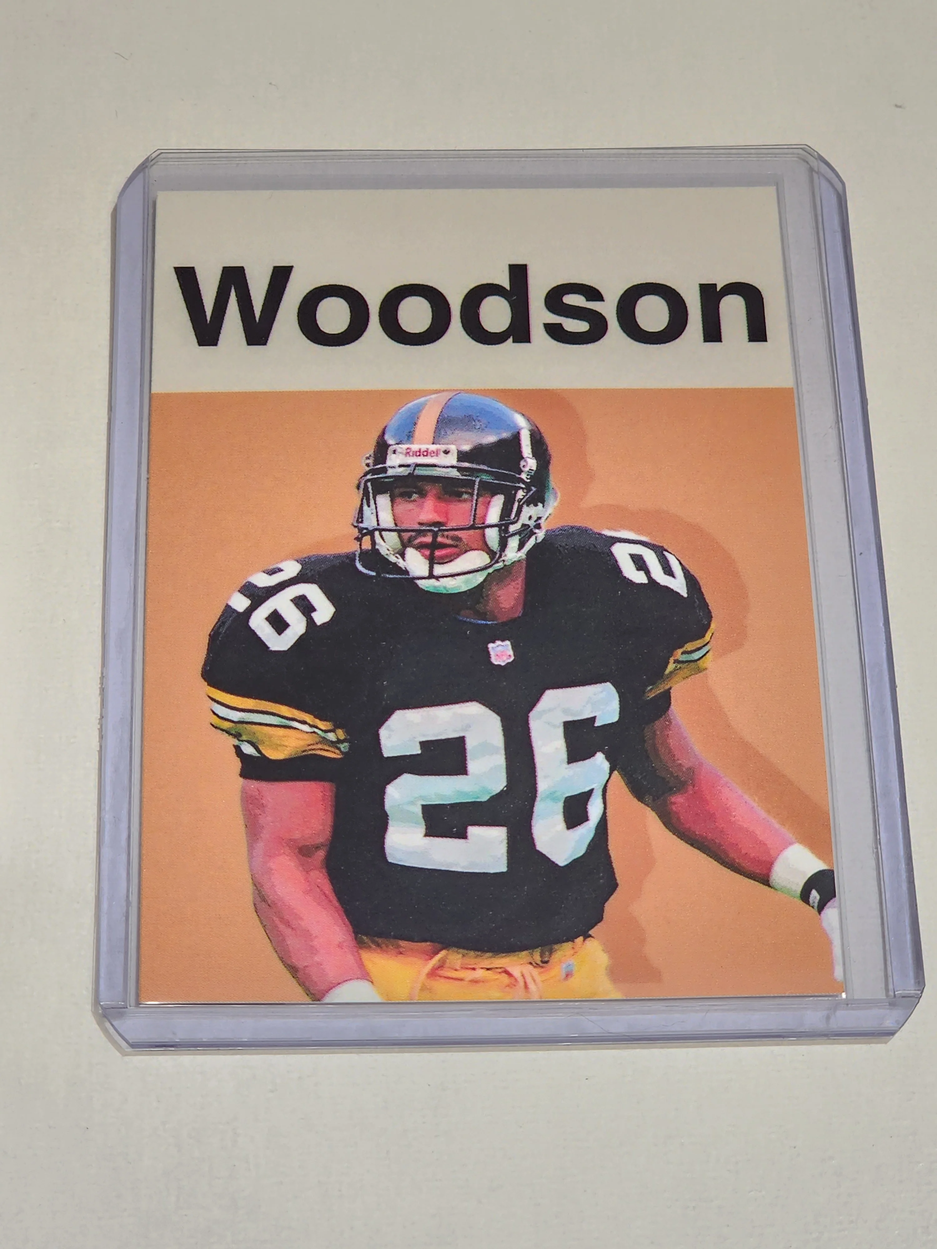 Rod Woodson Artist Signed Football Art Card 1/10
