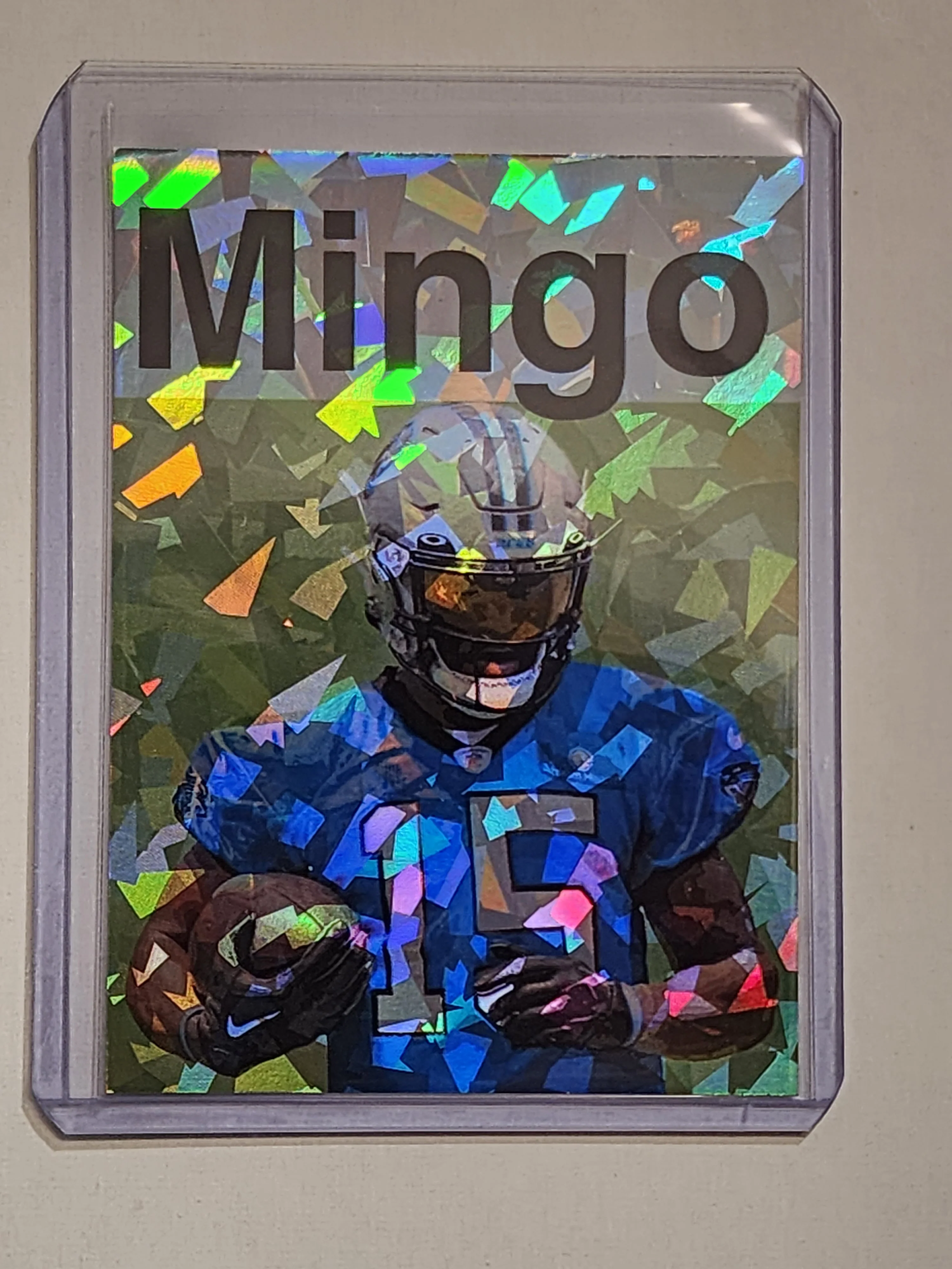 Jonathan Mingo Artist Carolina Panthers Team Refractor Art Card 1/1