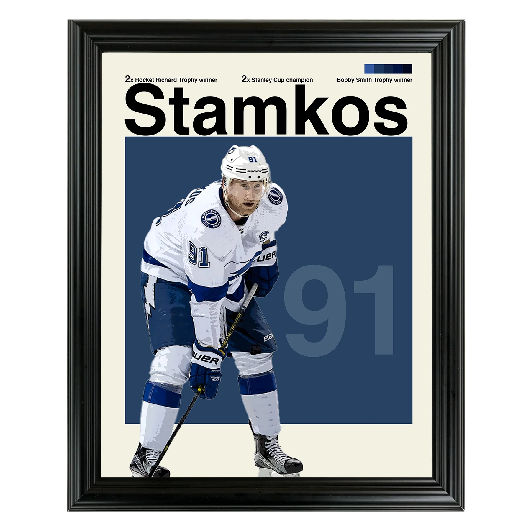 Steven Stamkos Framed Sports Art Photo by Thomas Maxwell