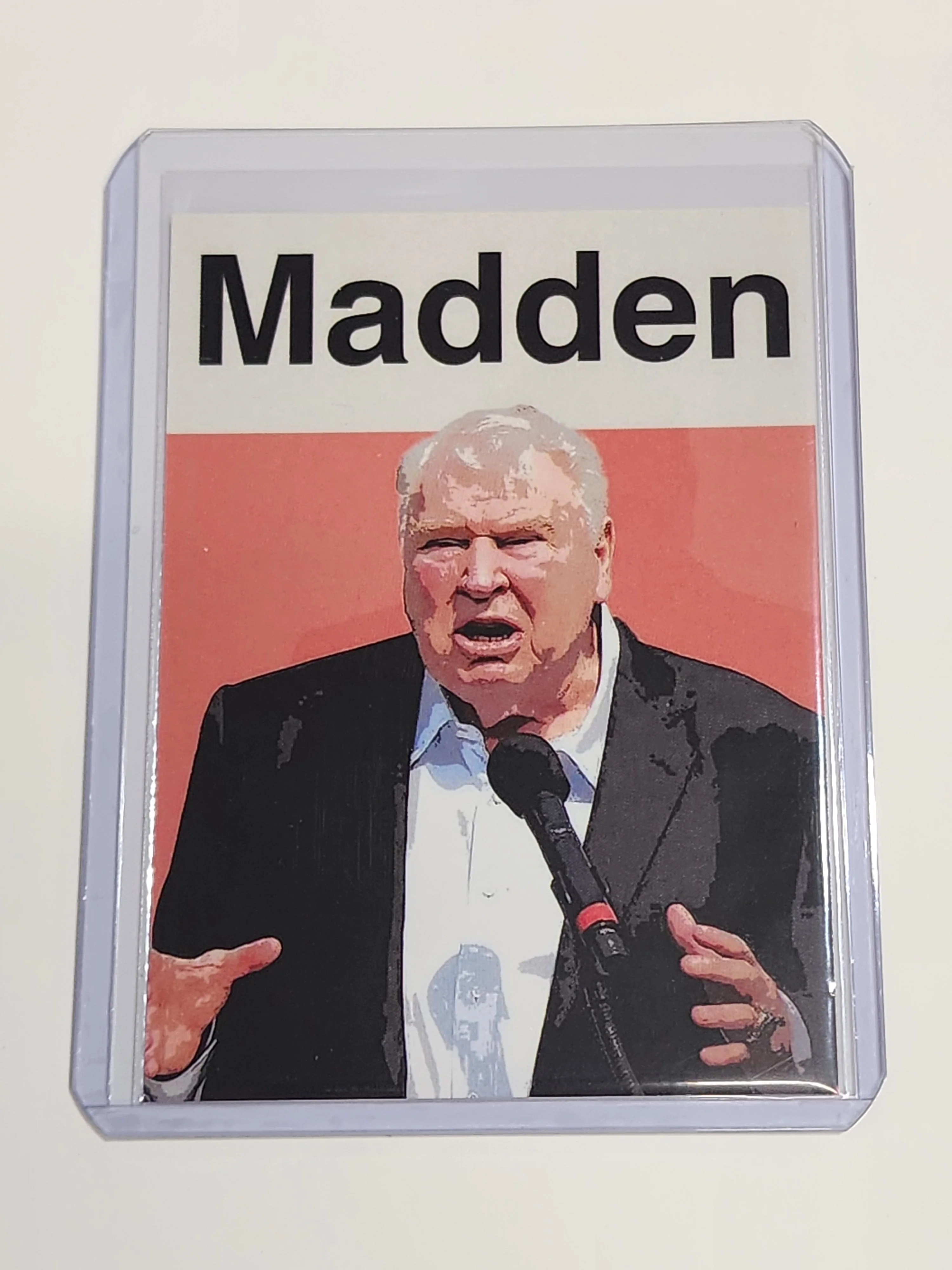 John Madden Artist Signed Football Art Card 1/10