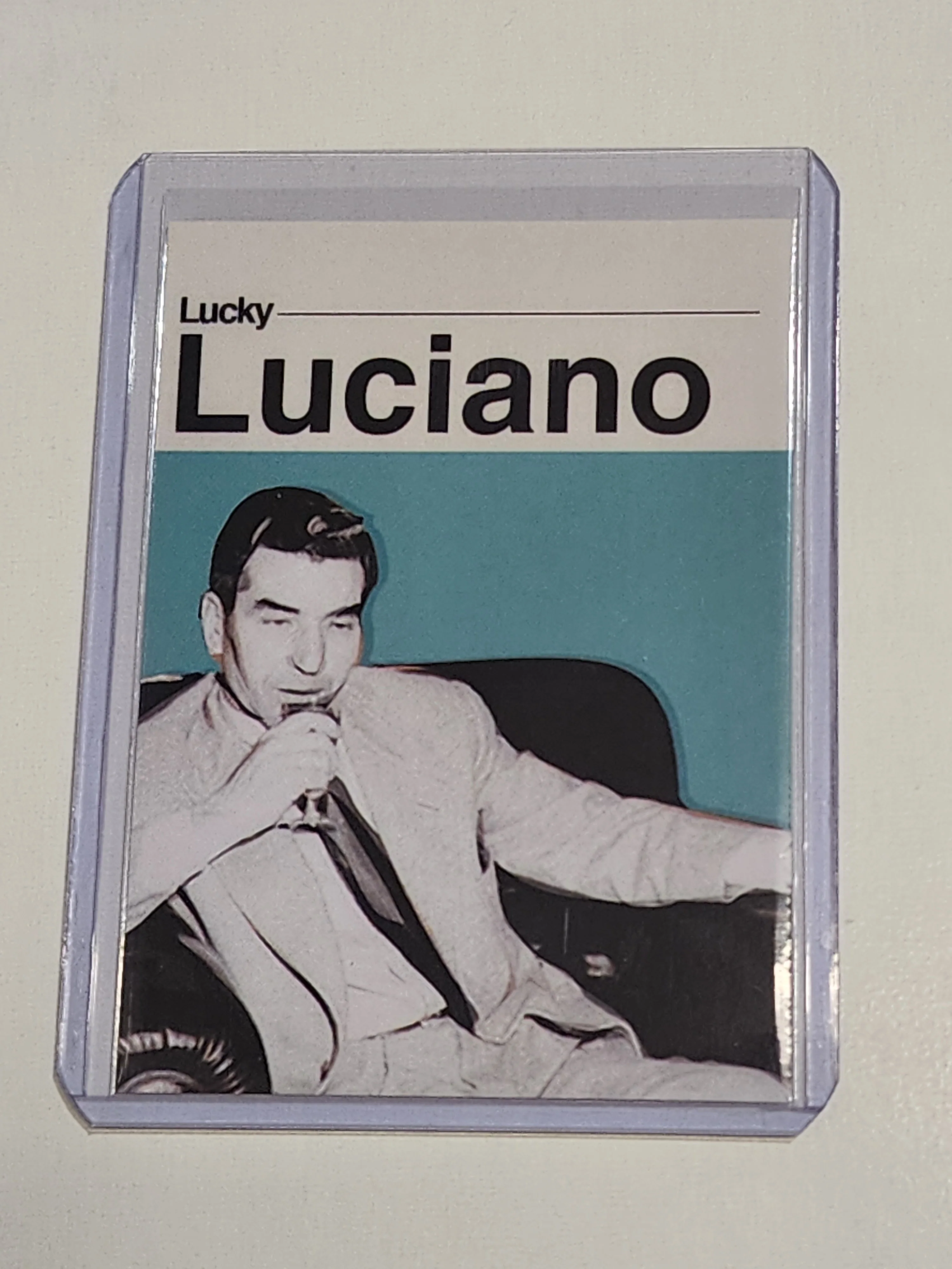 Lucky Luciano Artist Signed Famous Art Card 2/10