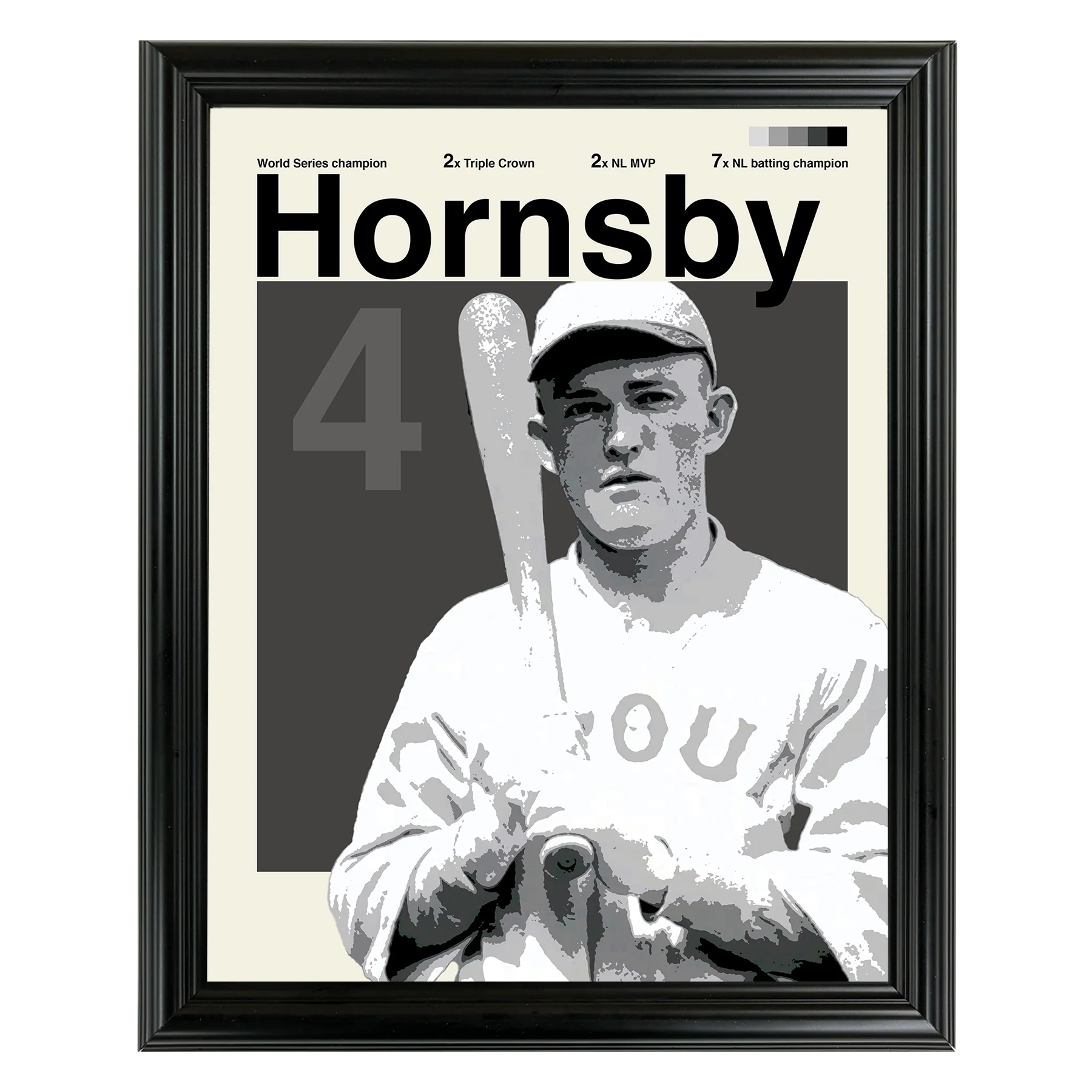Rogers Hornsby Framed Sports Art Photo by Thomas Maxwell