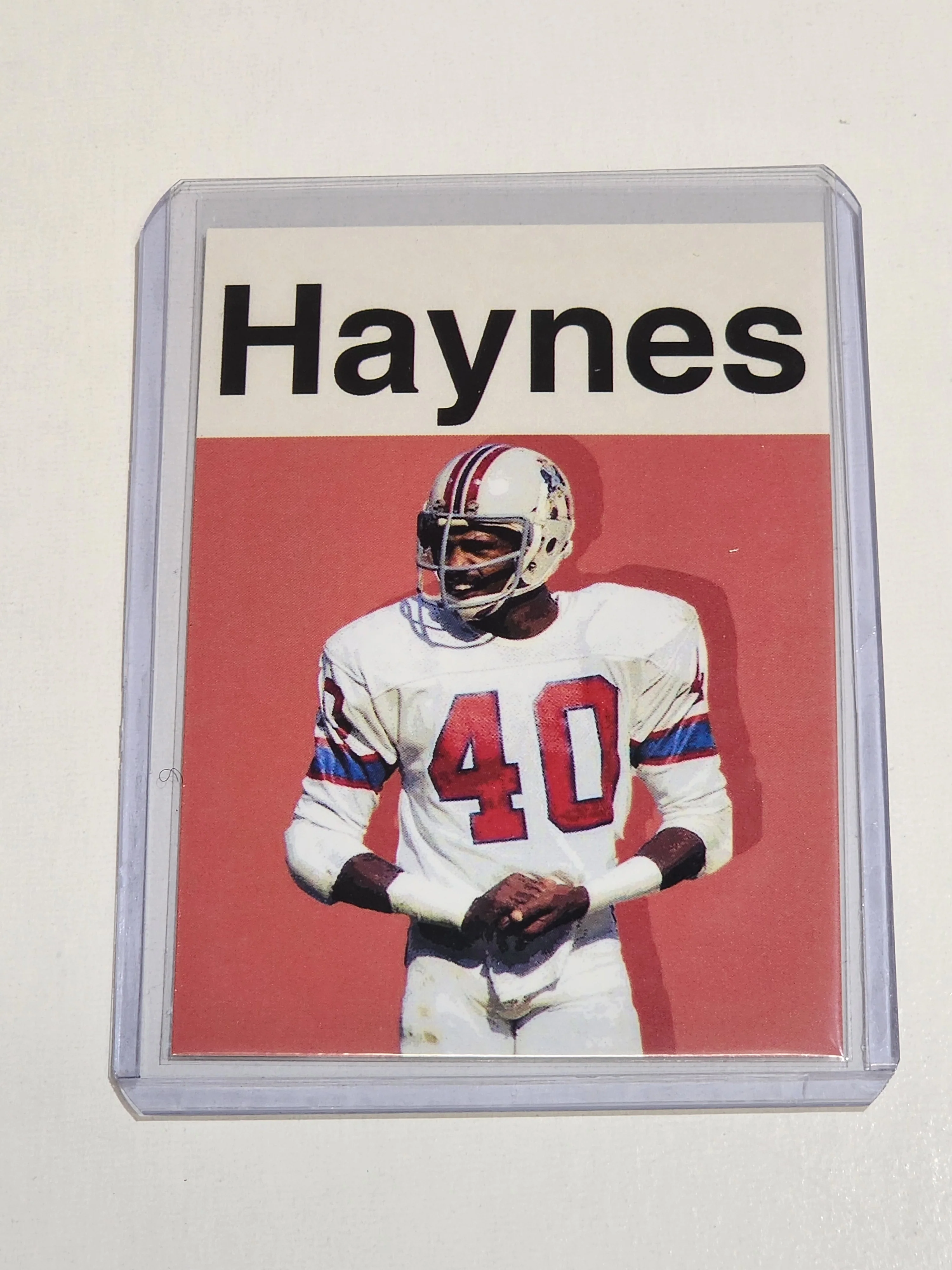 Mike Haynes Artist Signed Football Art Card 1/10