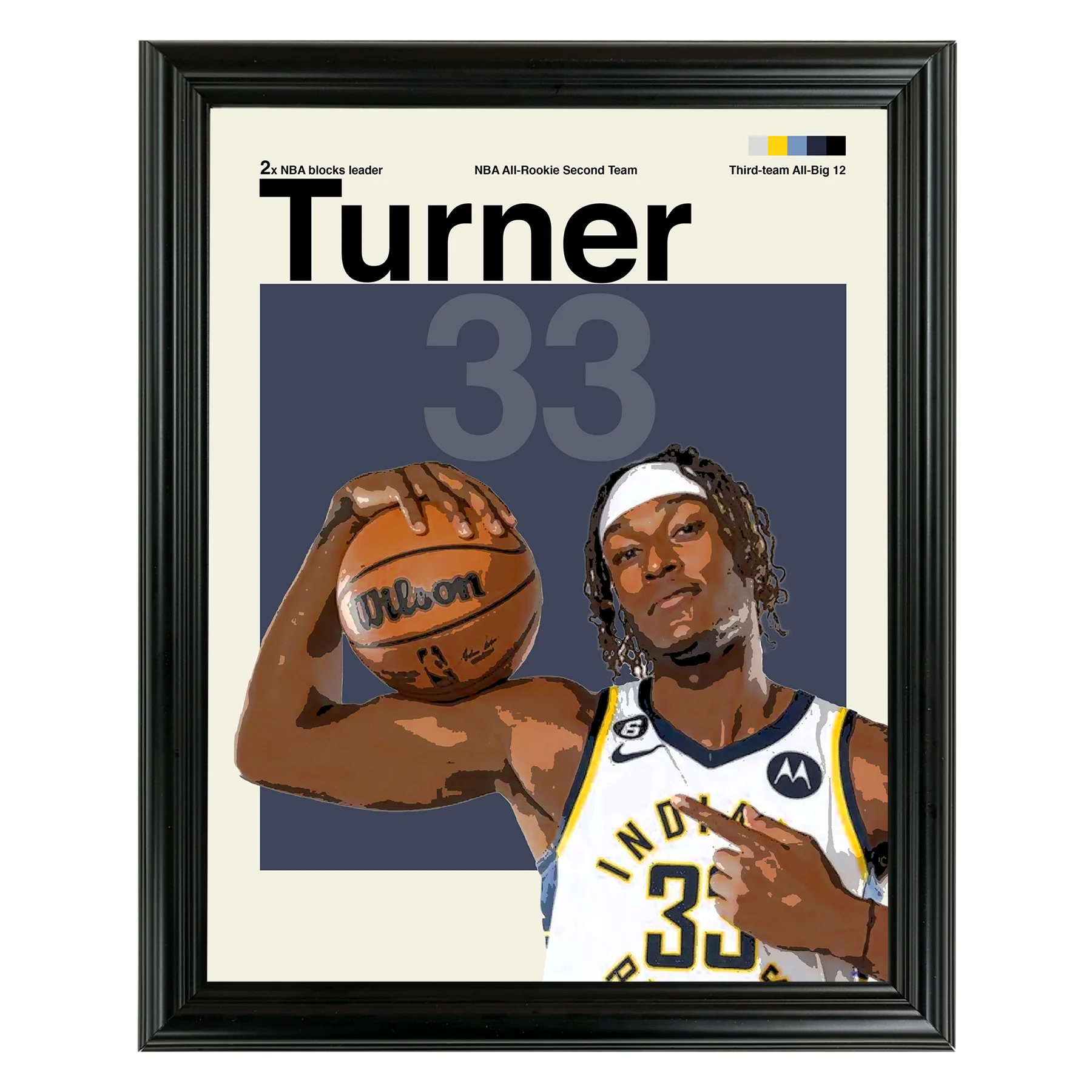 Myles Turner Framed Sports Art Photo by Thomas Maxwell