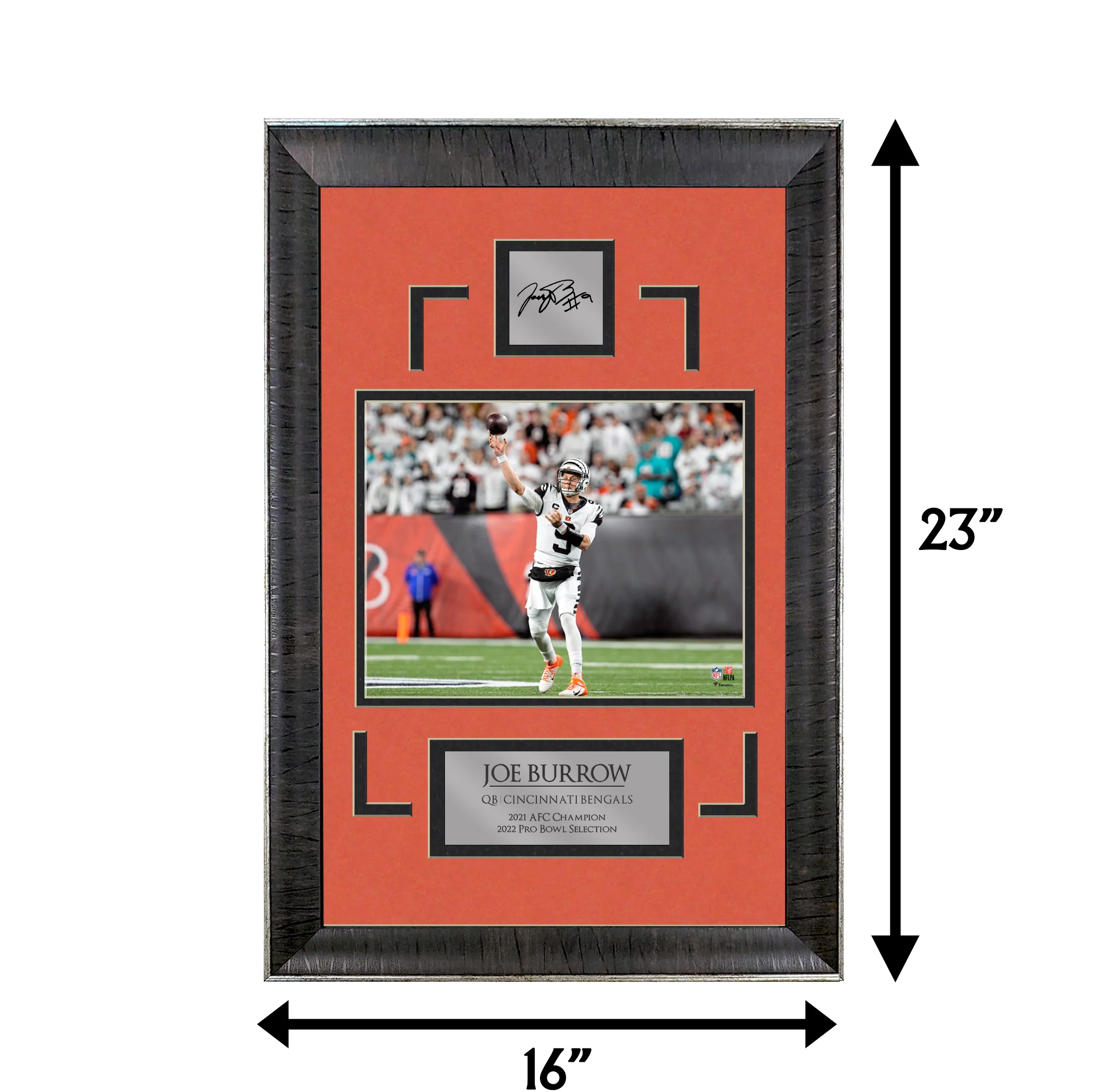 Joe Burrow - Joe Cool - Bengals - Sports Deluxe | 16 x 23 - Framed Football Photo