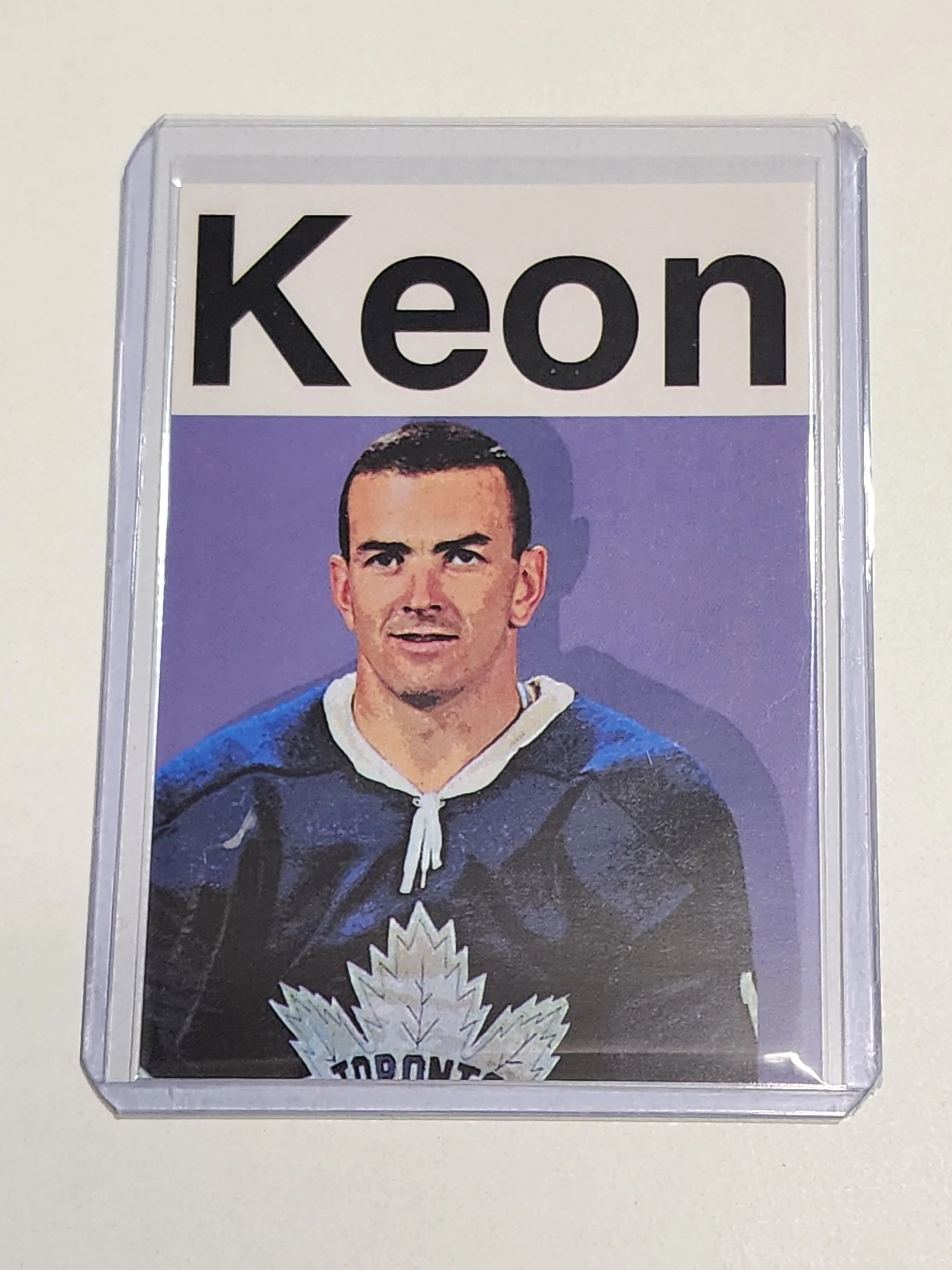 Dave Keon Artist Signed Hockey Art Card 1/10