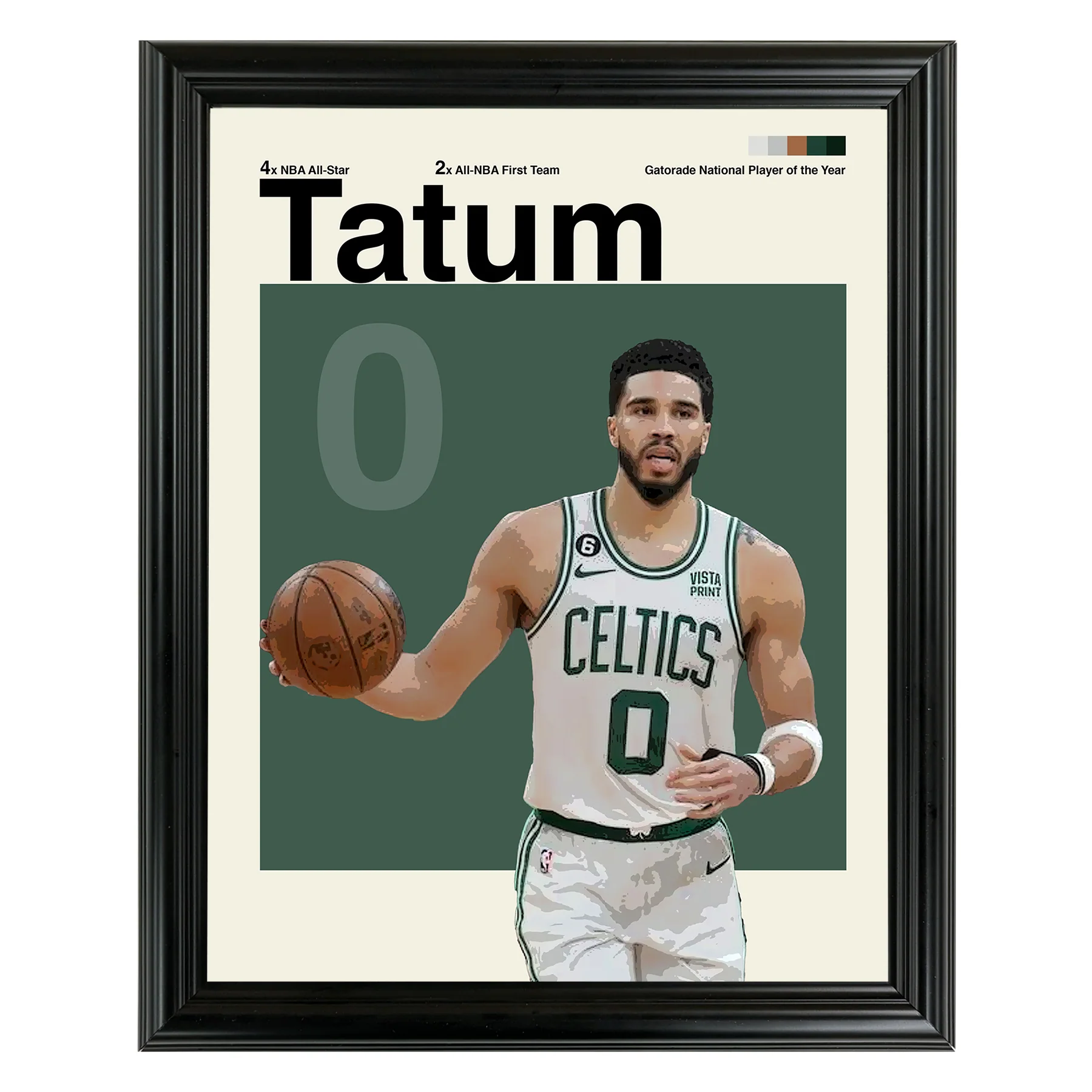 Jayson Tatum Framed Sports Art Photo by Thomas Maxwell