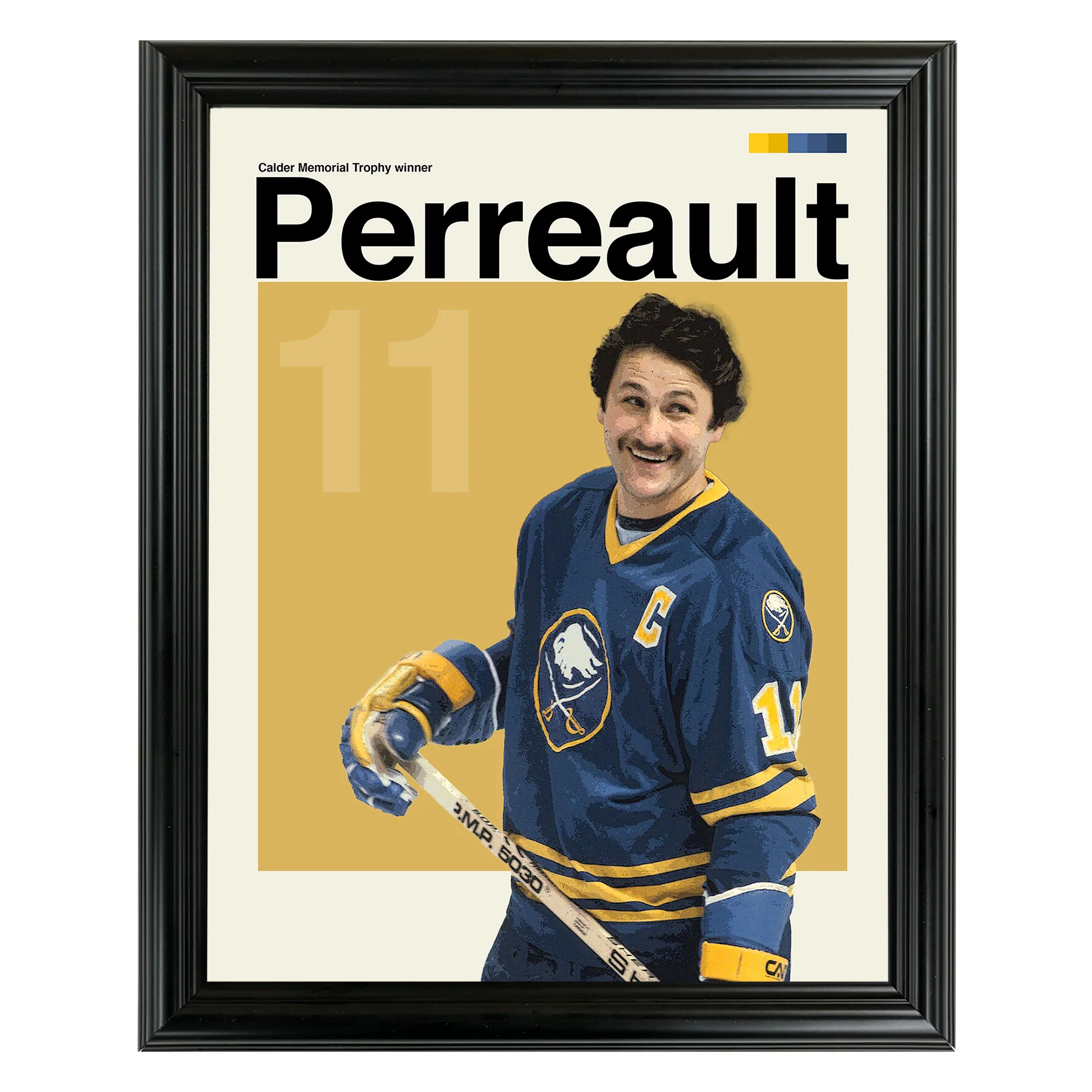 Gilbert Perreault Framed Sports Art Photo by Thomas Maxwell