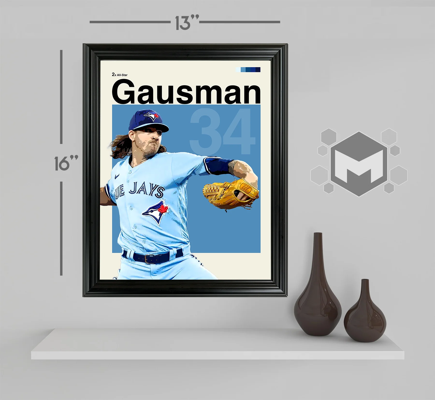 Kevin Gausman Framed Sports Art Photo by Thomas Maxwell