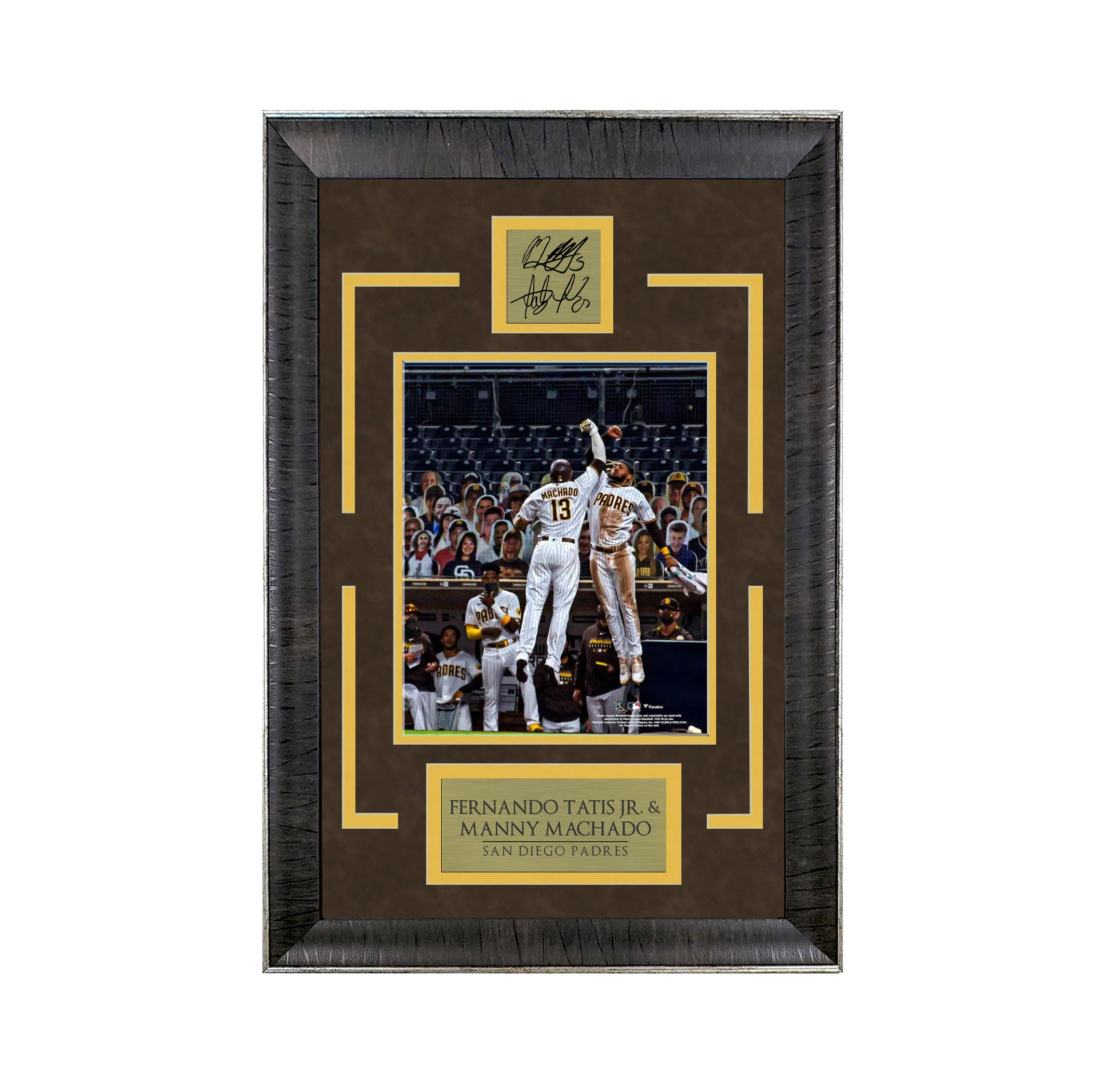 Fernando Tatis Jr. & Manny Machado - Padre Connection - Sports Deluxe | 16 x 23 - Framed Baseball Photo