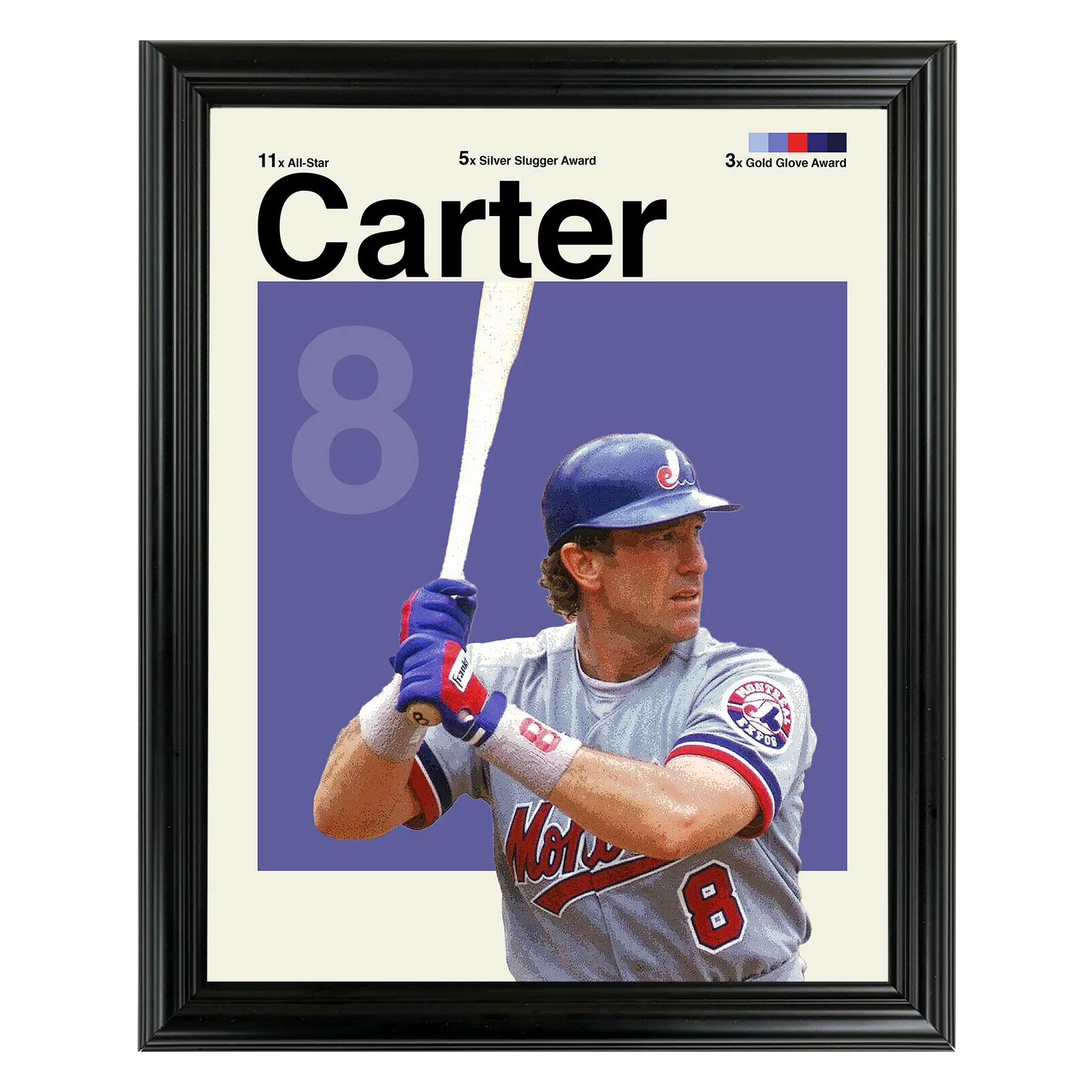 Gary Carter Framed Sports Art Photo by Thomas Maxwell