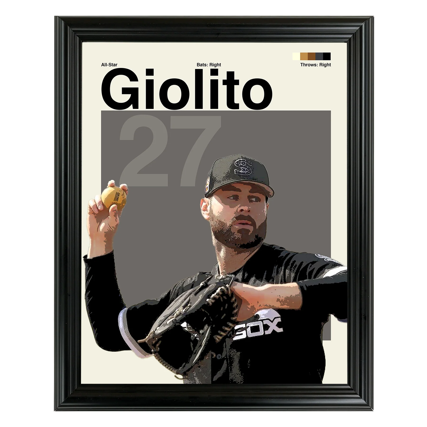 Lucas Giolito Framed Sports Art Photo by Thomas Maxwell