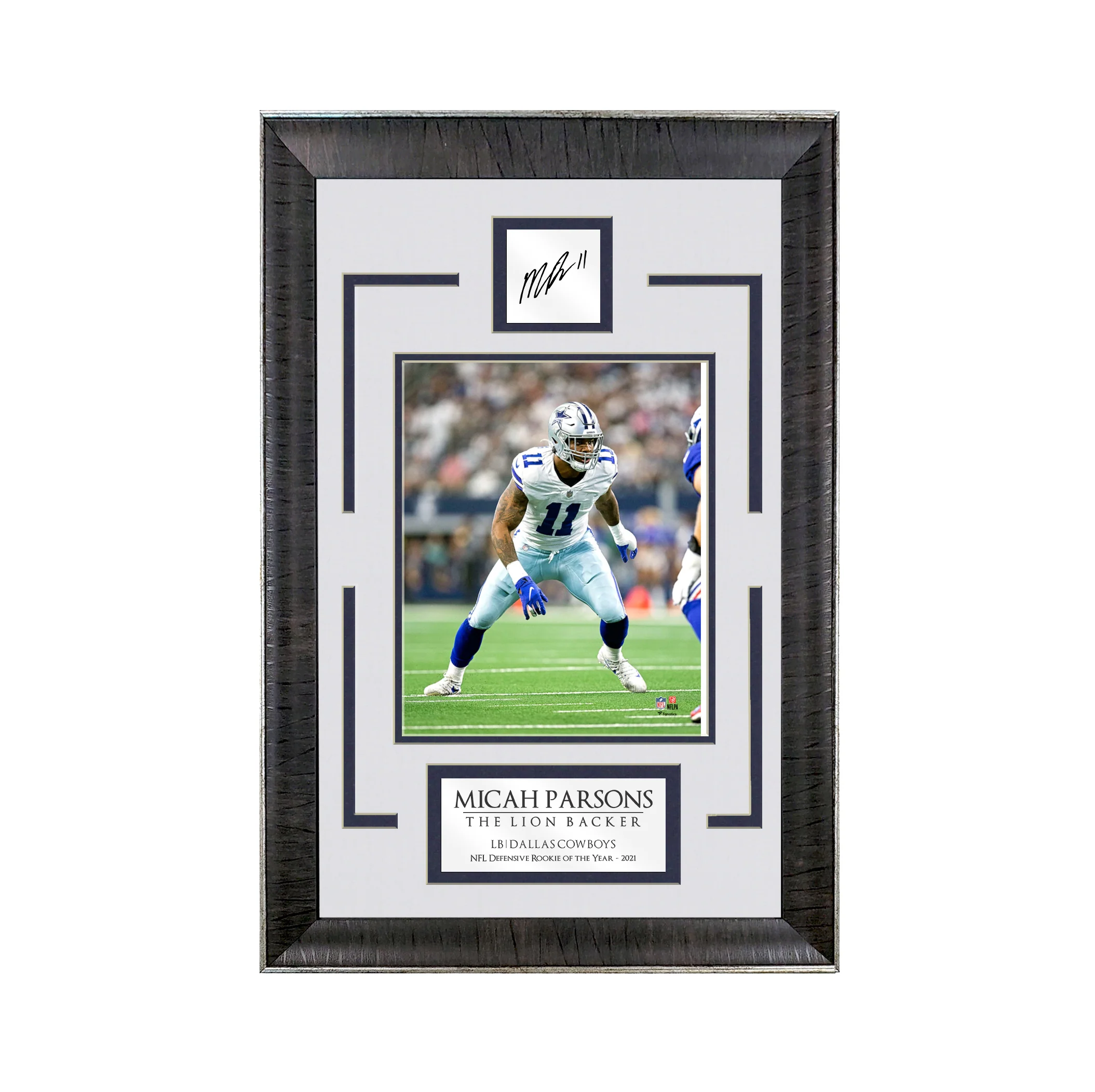 Micah Parsons - The Lion Backer - Spotlight Collection | 16 x 23 - Framed Football Photo