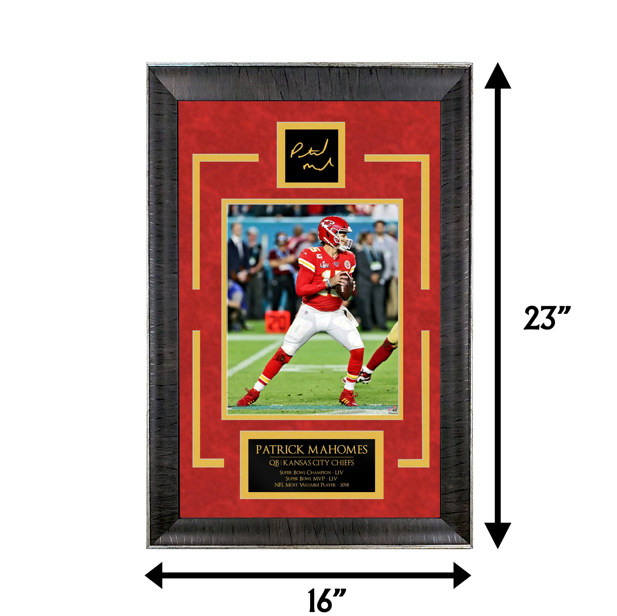 Patrick Mahomes - Chiefs MVP - Sports Deluxe | 16 x 23 - Framed Football Photo
