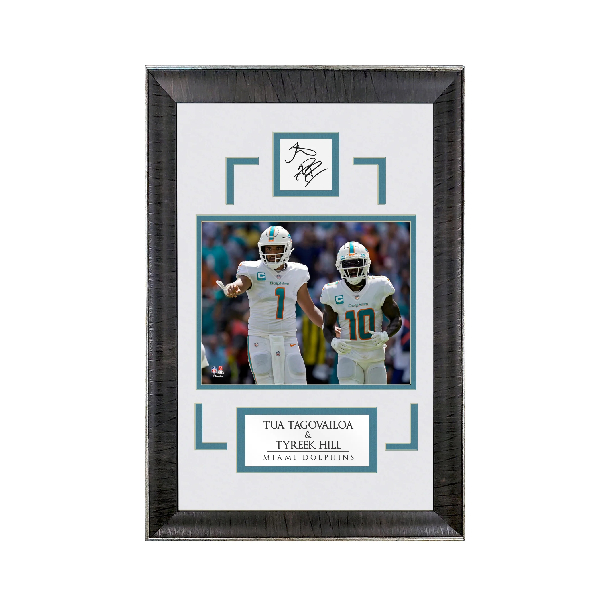 Tua & Tyreek - The Fins Connection - Spotlight Collection | 16 x 23 - Framed Football Photo