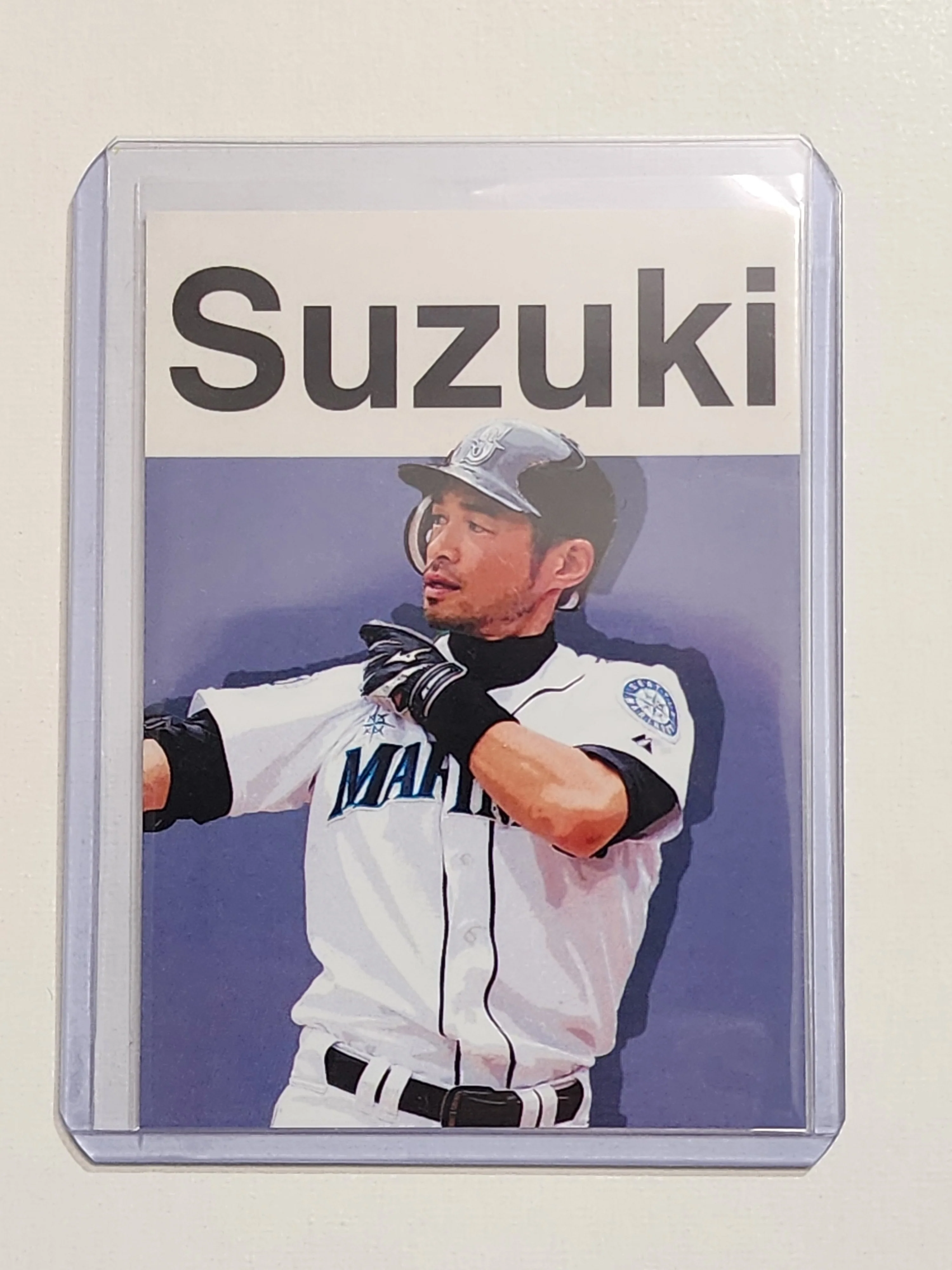 Ichiro Suzuki Artist Signed Baseball Art Card 1/10