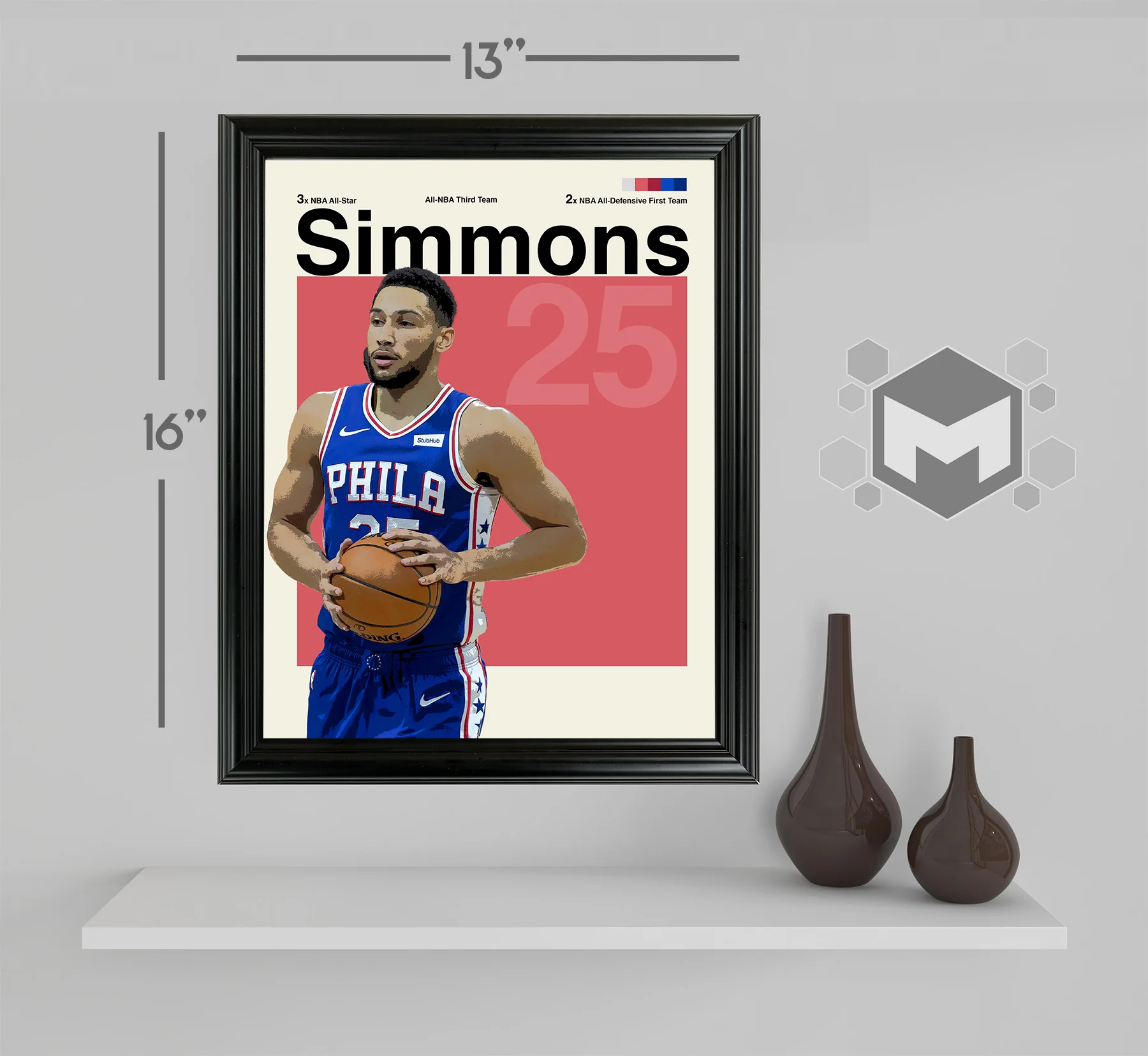 Ben Simmons Framed Sports Art Photo by Thomas Maxwell
