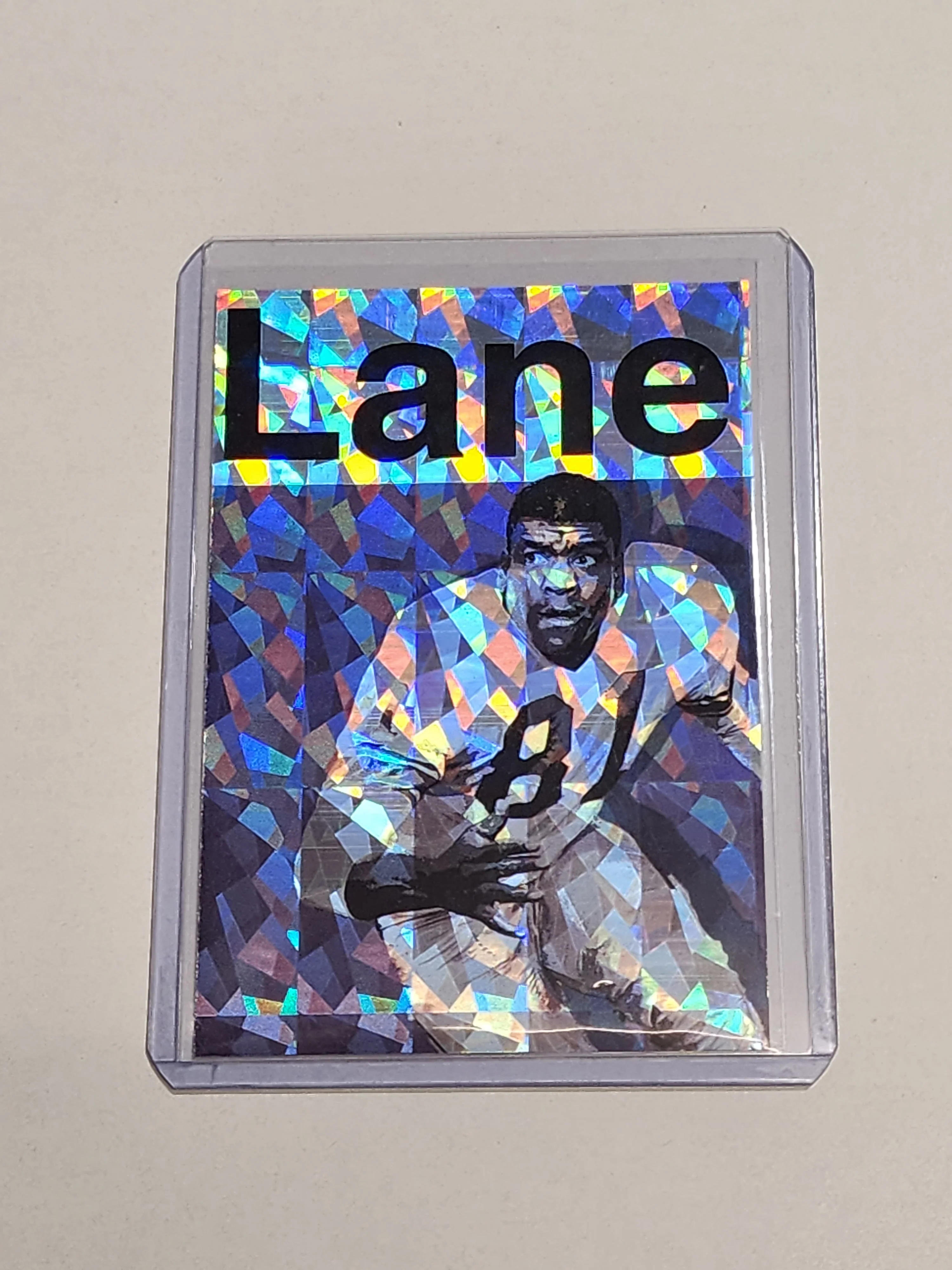 Night Train Lane Artist Signed Los Angeles Rams Refractor Art Card 1/1