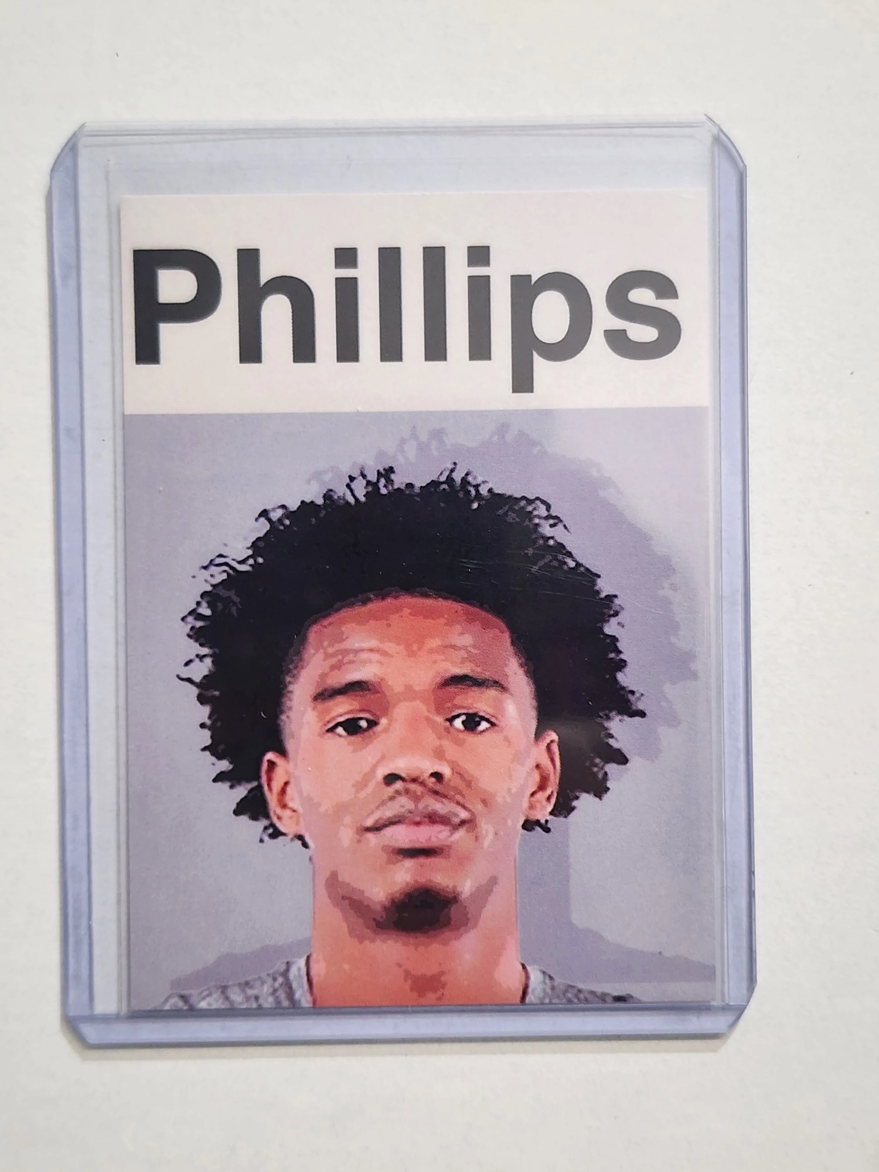 Julian Phillips Artist Signed Basketball Art Card 1/10