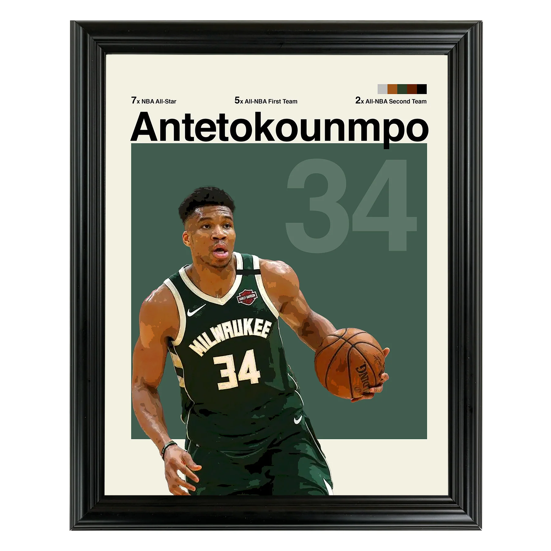 Giannis Antetokounmpo Framed Sports Art Photo by Thomas Maxwell