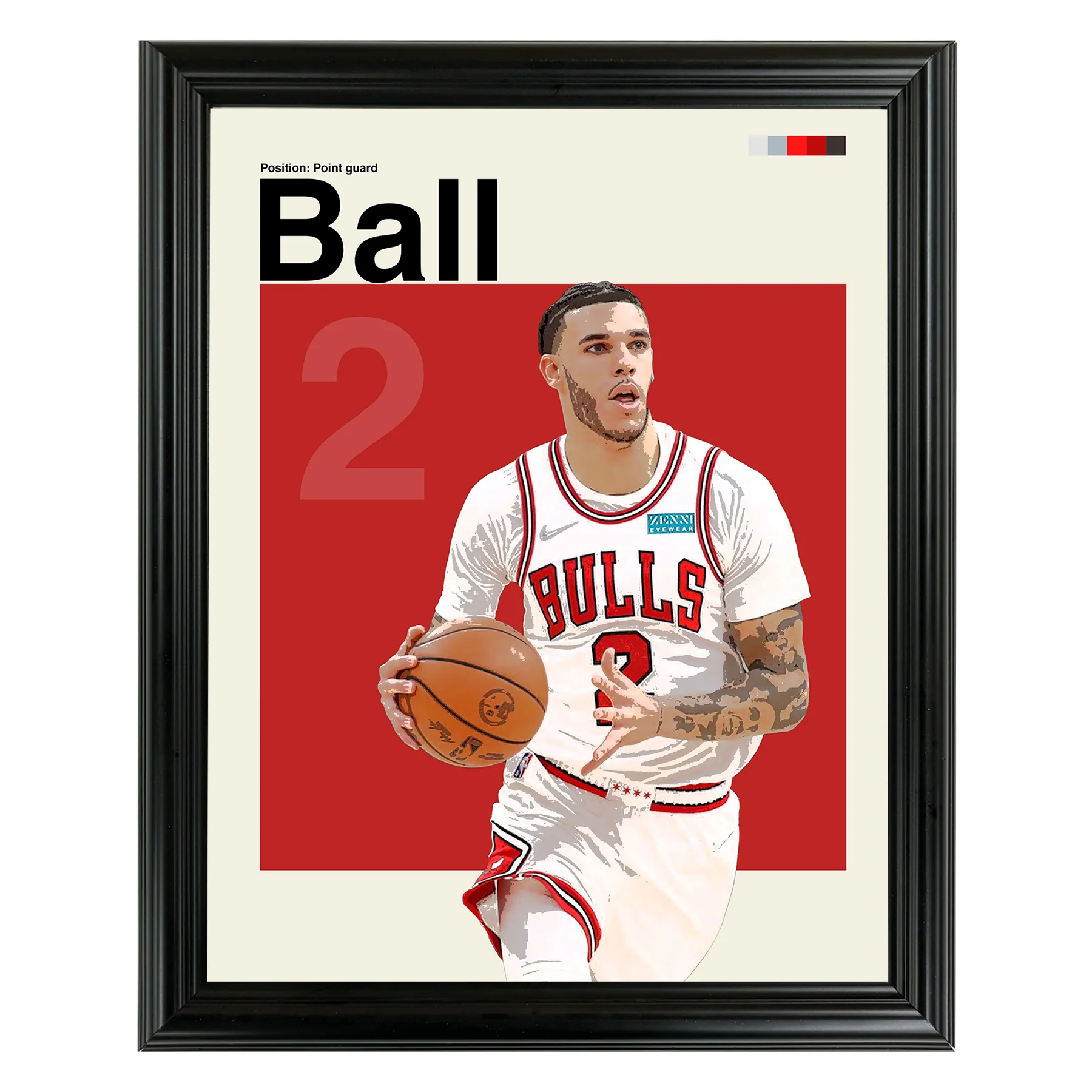 Lonzo Ball Framed Sports Art Photo by Thomas Maxwell