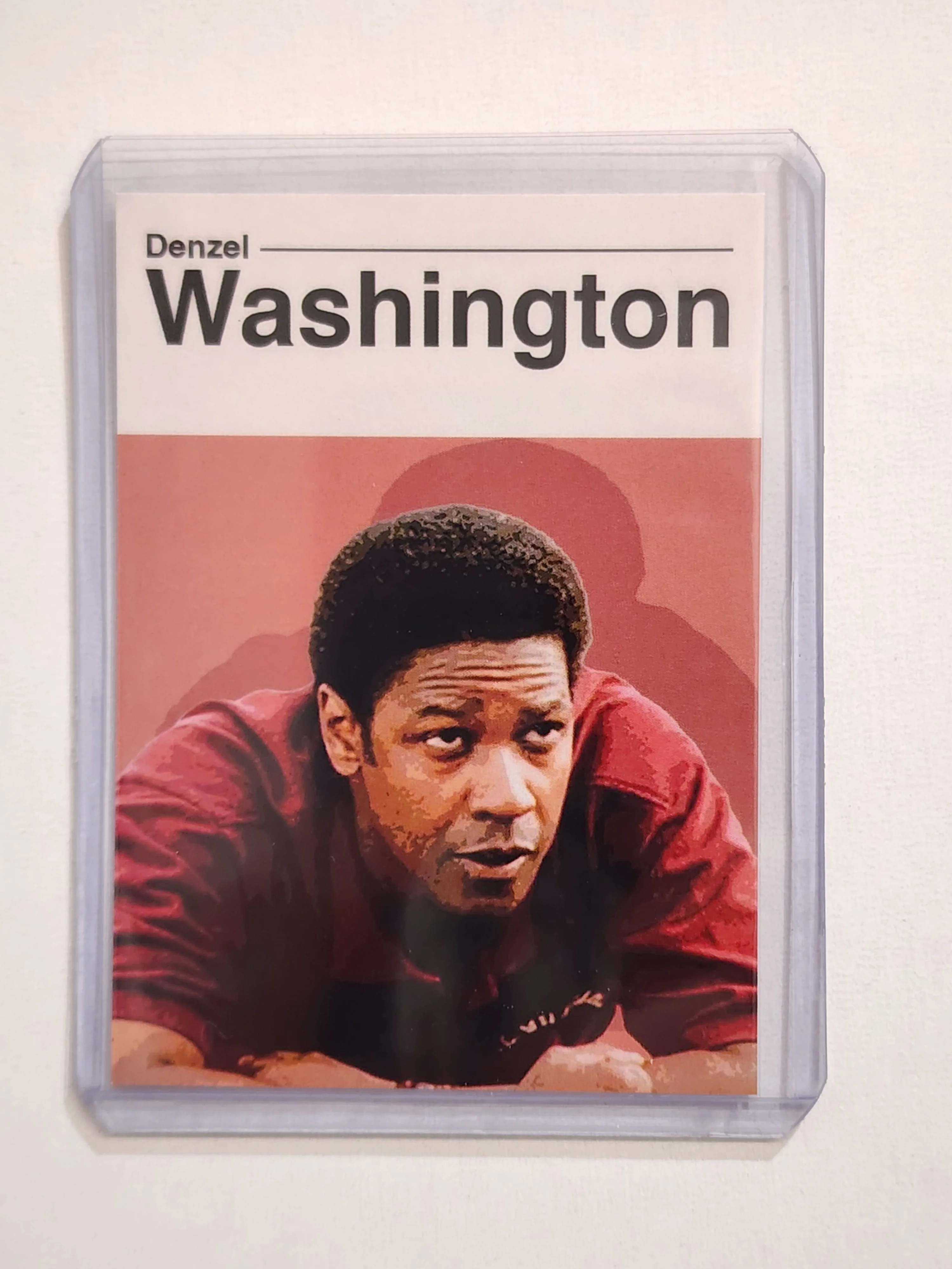 Denzel Washington Artist Signed Remember the Titan Art Card 1/10