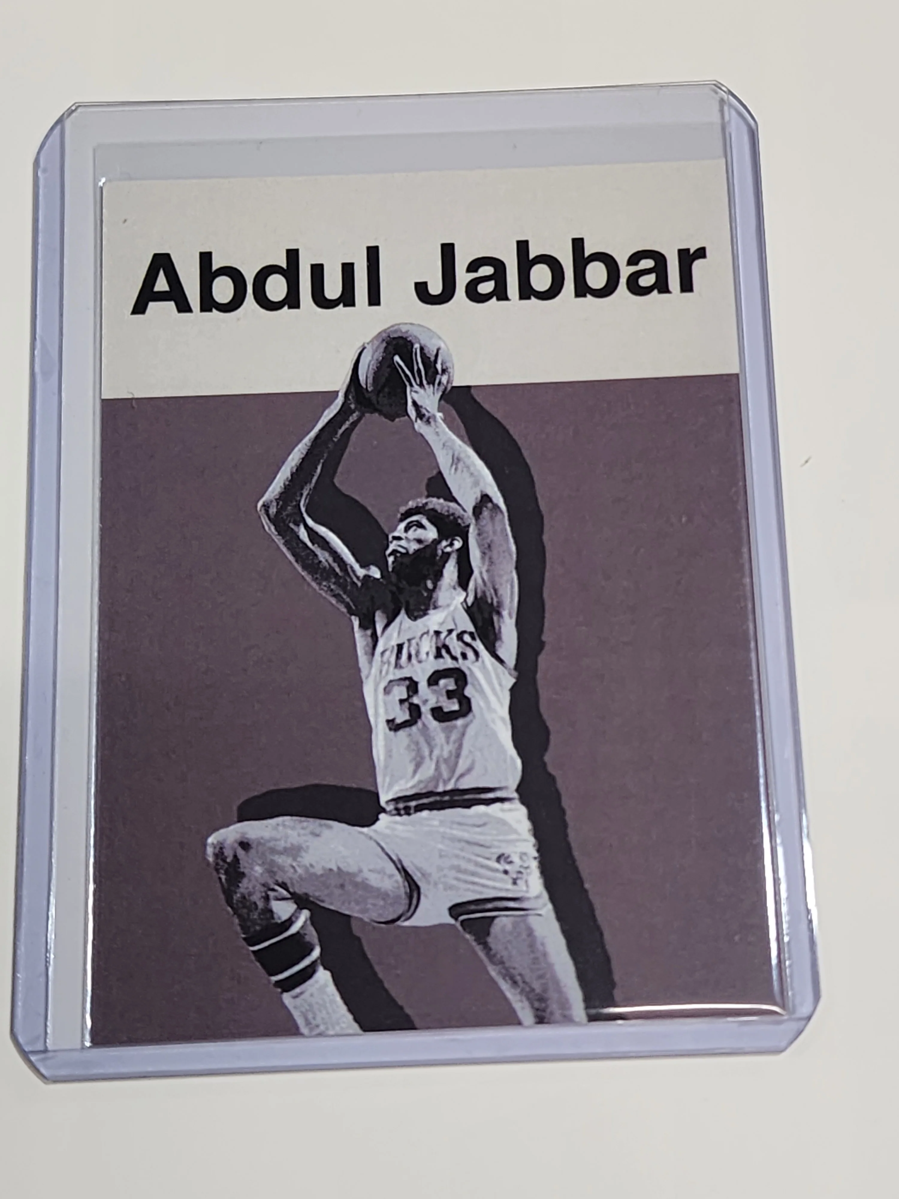 Kareem Abdul Jabbar Artist Signed Basketball Art Card 1/10