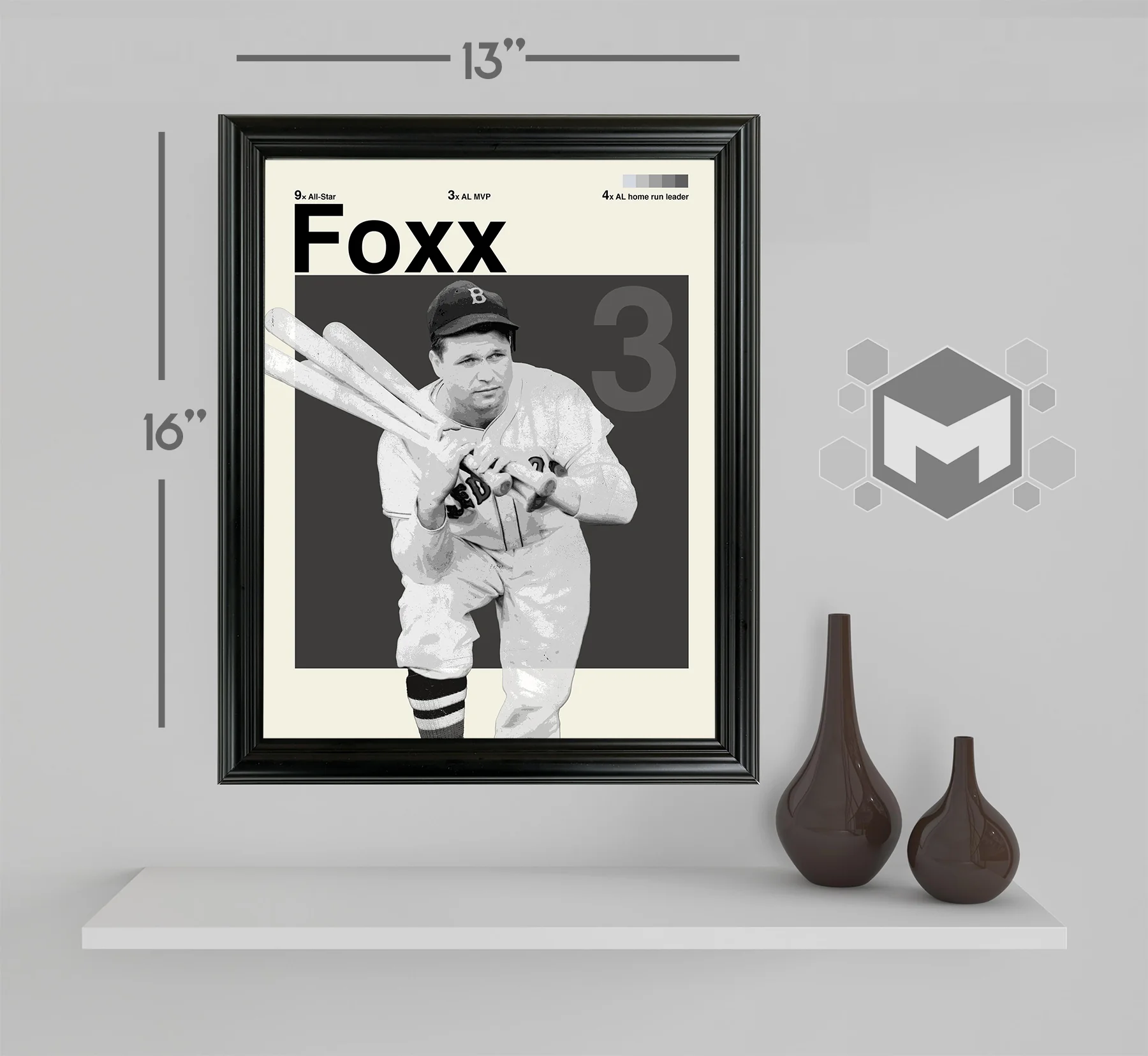 Jimmie Foxx Framed Sports Art Photo by Thomas Maxwell